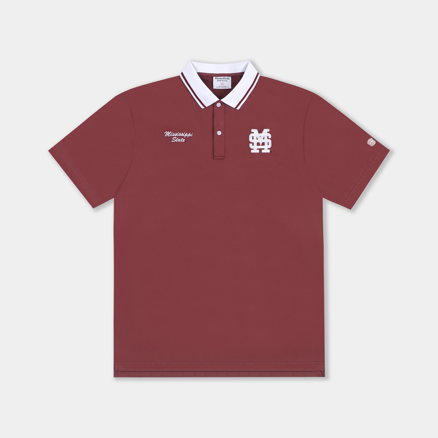 Homefield Men's Mississippi State University School Script 2-Hit Golf Polo Shirt