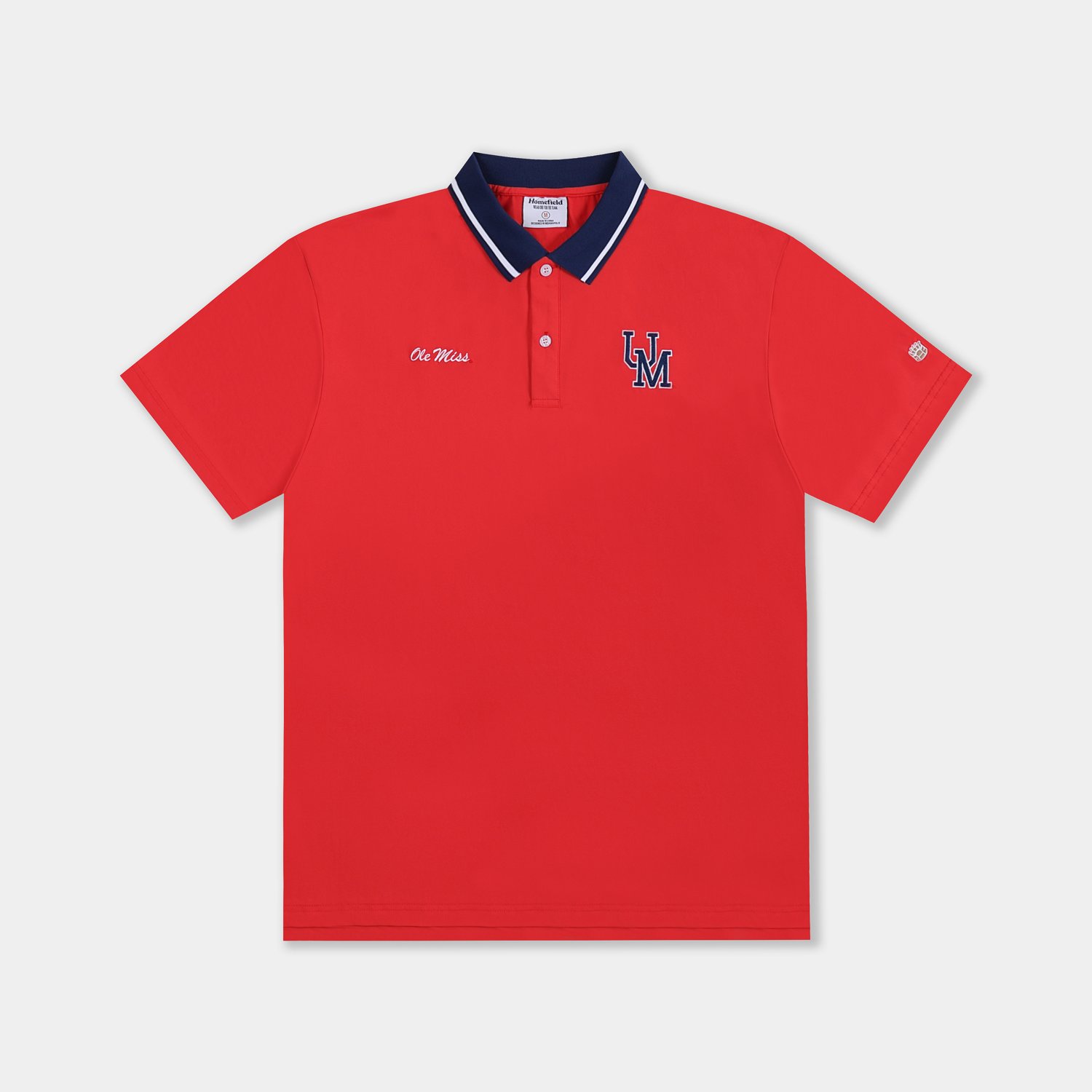 Homefield Men's University of Mississippi School Script 2-Hit Golf Polo Shirt