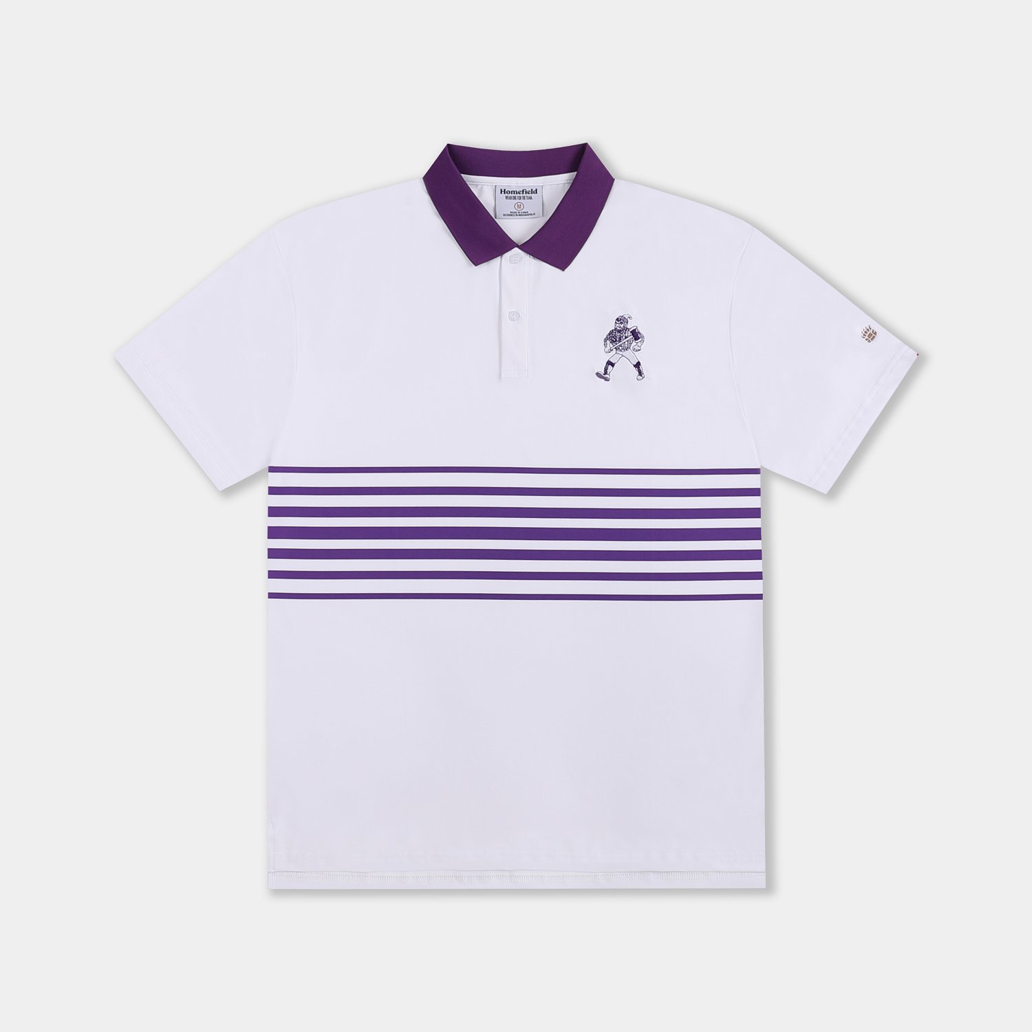 Homefield Men's Stephen F. Austin State University Vault Mascot Striped Chest Golf Polo Shirt