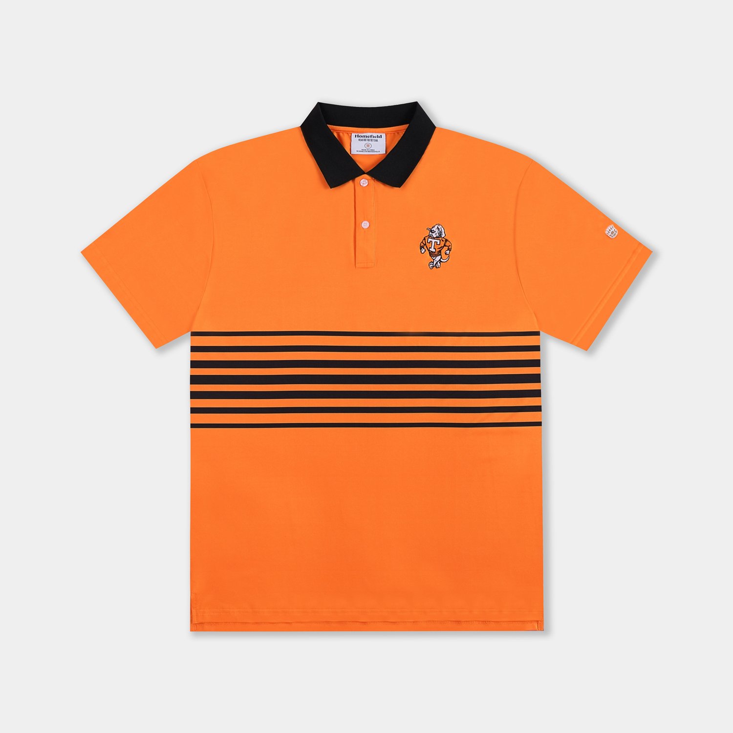 Homefield Men's University of Tennessee Vault Mascot Striped Chest Golf Polo Shirt