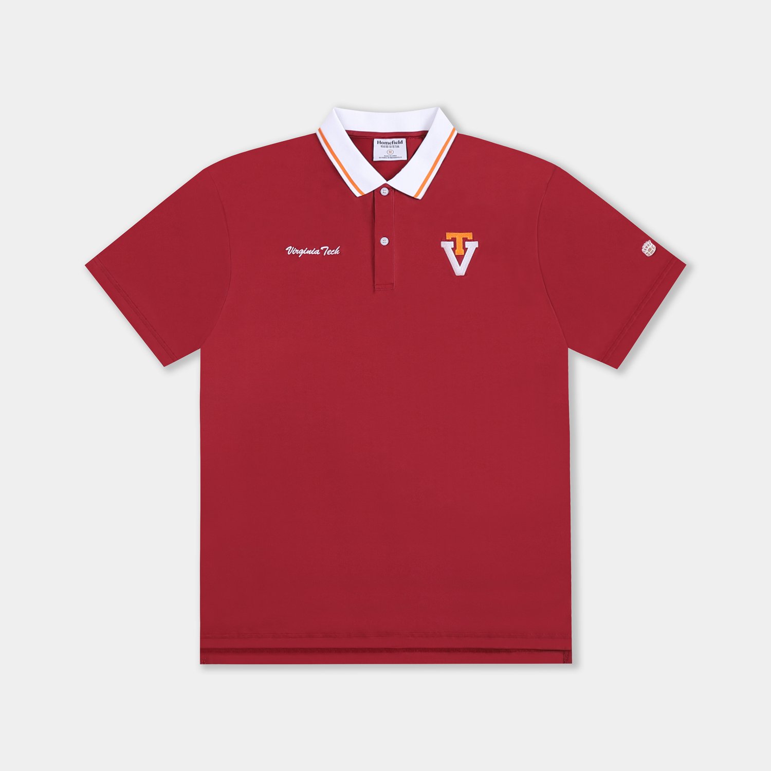 Homefield Men's Virginia Tech School Script 2-Hit Golf Polo Shirt