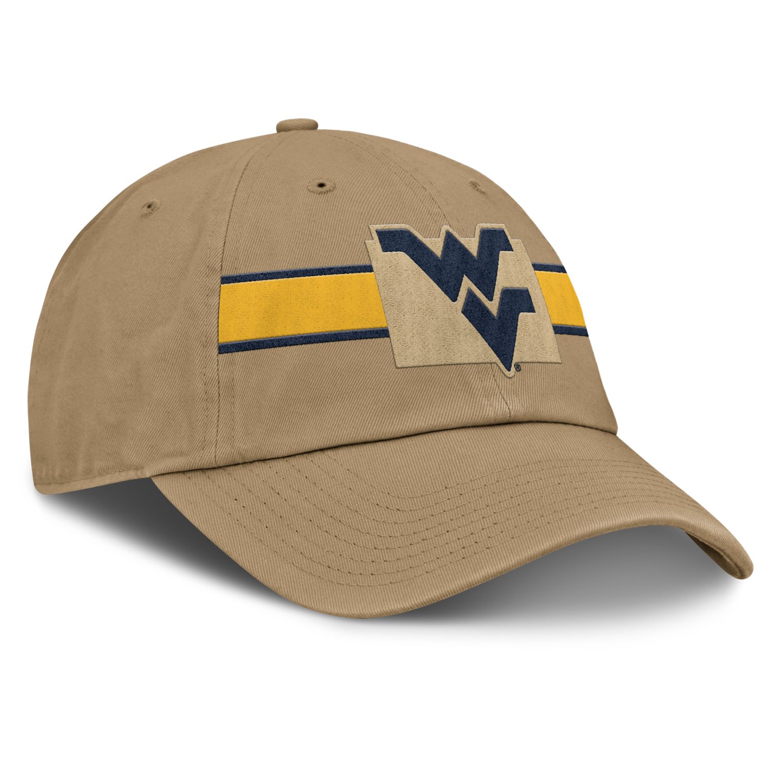 Nike West Virginia University Primary Logo Stripe Academic Club Cap - view number 3