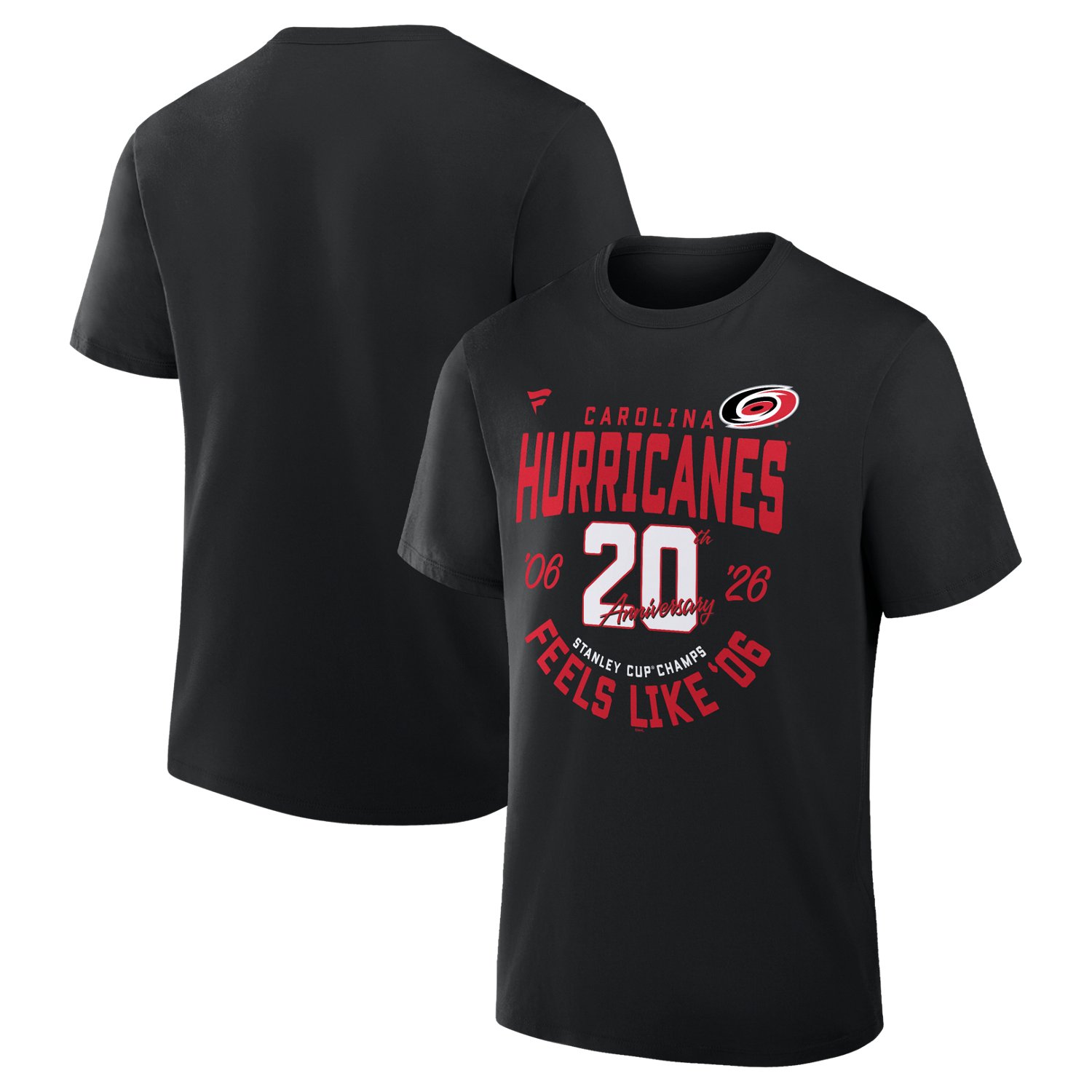 Fanatics Men's Carolina Hurricanes 2026 Stanley Cup Champs 20th Anniversary Graphic T-shirt - view number 3