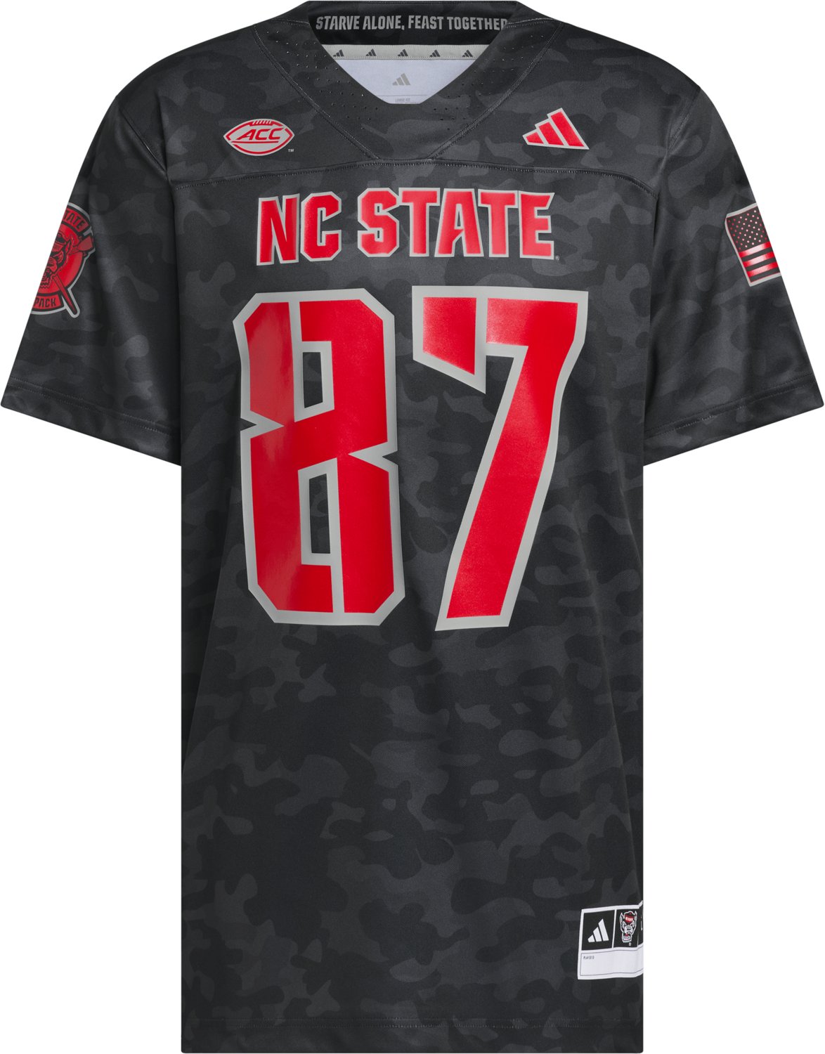 adidas Men's North Carolina State University Salute to Service Strategy Football Jersey - view number 4