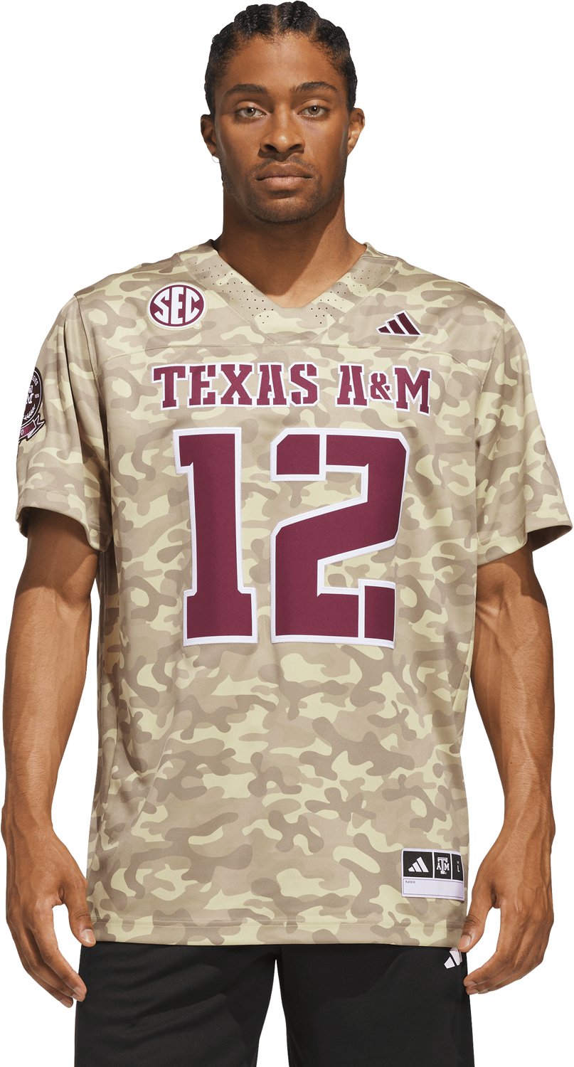 adidas Men’s Texas A&M University Salute To Service Strategy Football Jersey