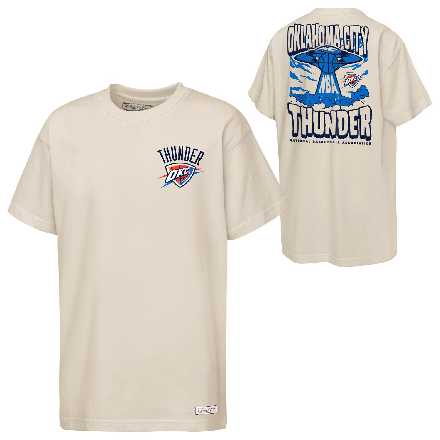 Mitchell & Ness Boys' Oklahoma City Thunder Blast Off Mascot Short Sleeve T-shirt - view number 3