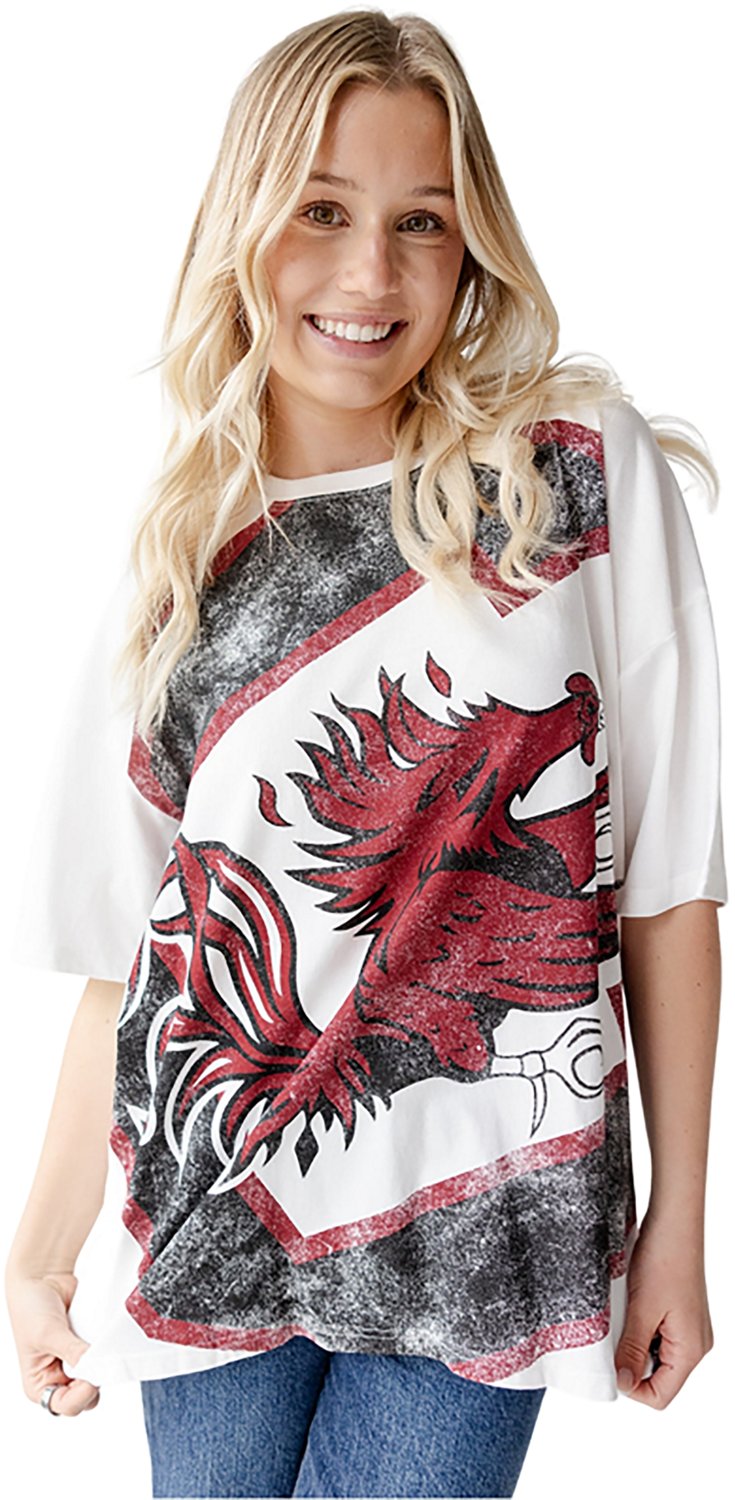 Gameday Social Women's University of South Carolina Lawson Logo Oversized Graphic T-shirt - view number 3