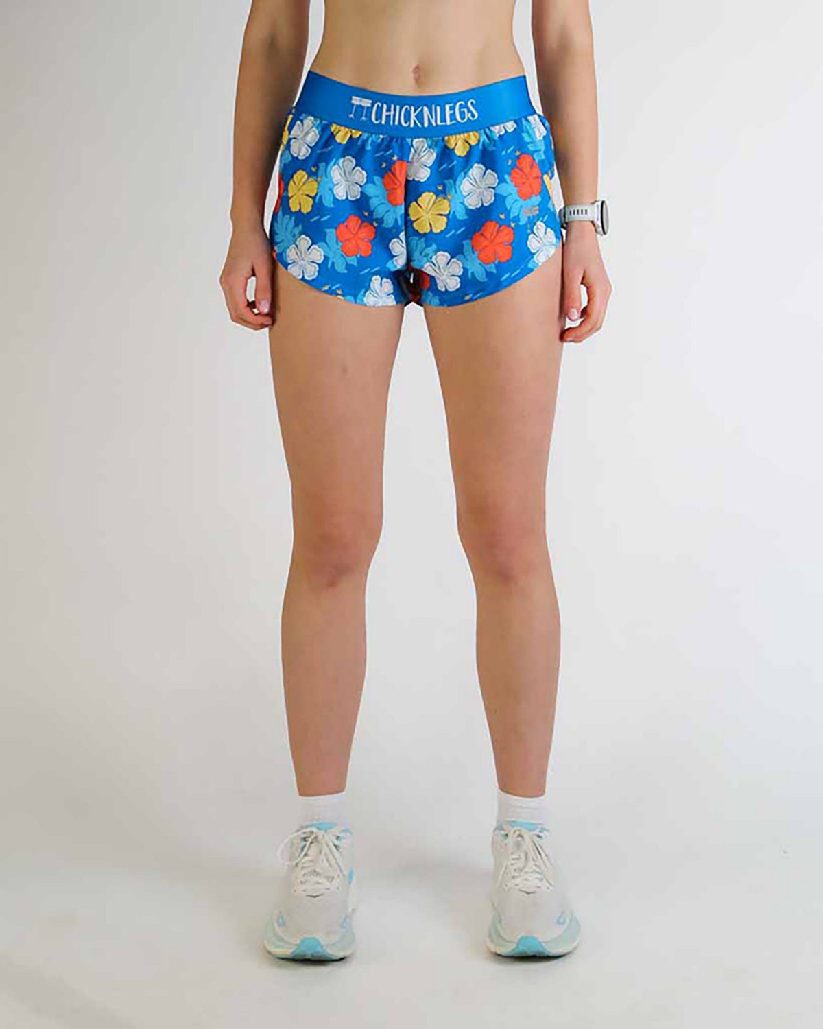 ChicknLegs Women's Hawaiian Split Shorts 1.5 In