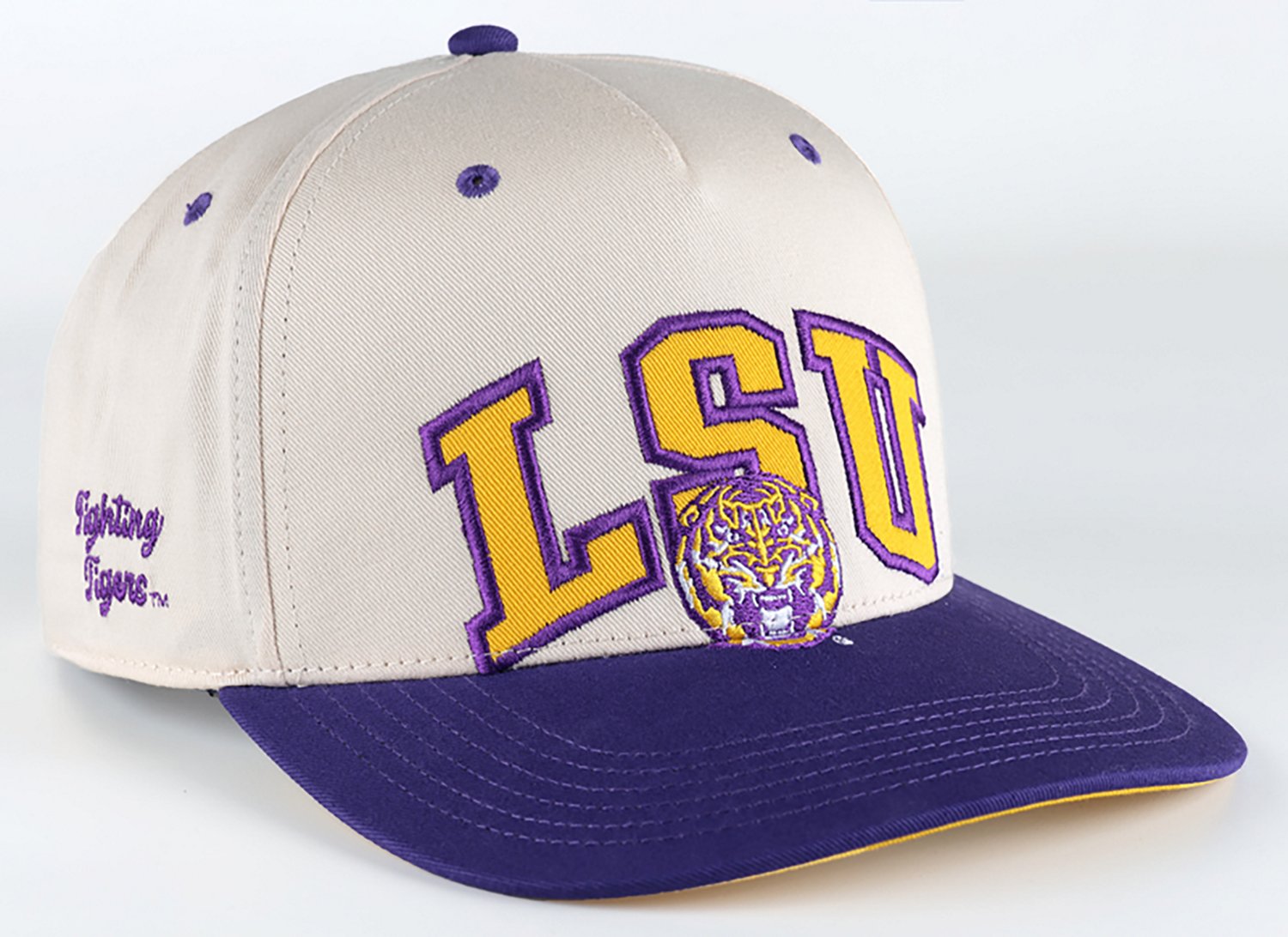 Ahead Headwear Men's Louisiana State University School Arch Over Mascot Structured Cap