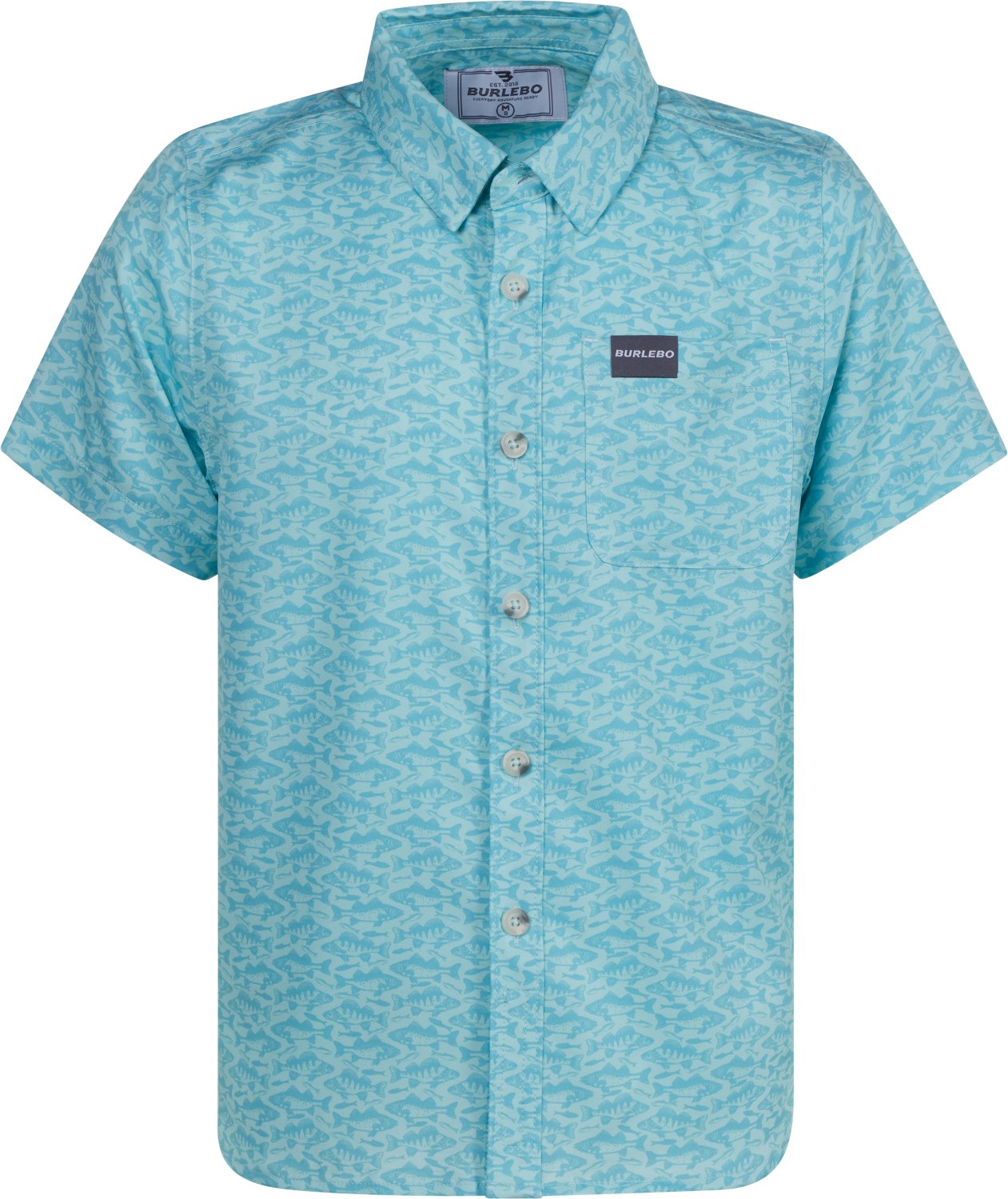 BURLEBO Boys' Performance Button Up Shirt