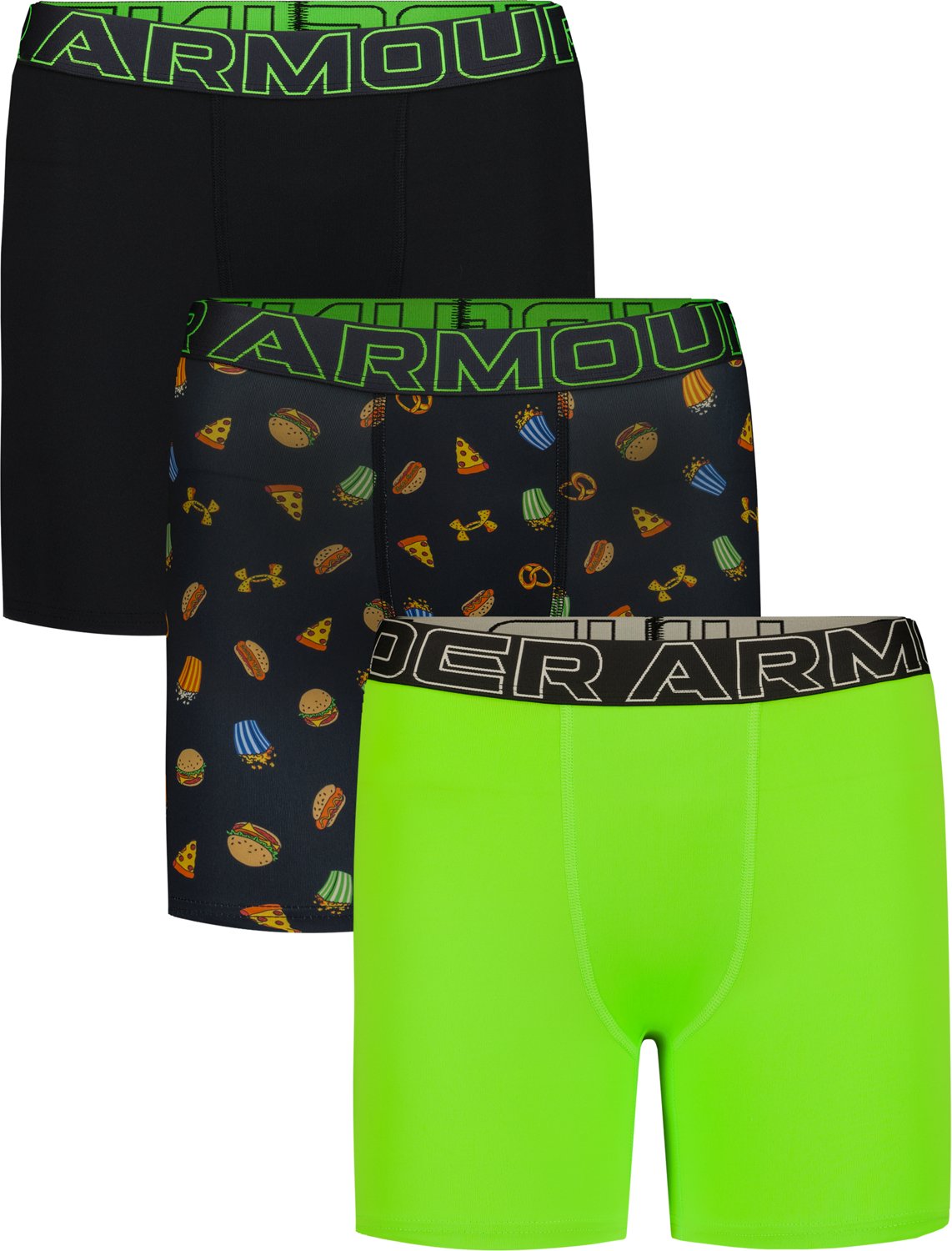 Under Armour Boys' Performance Tech Print 2 Undies 3-Pack
