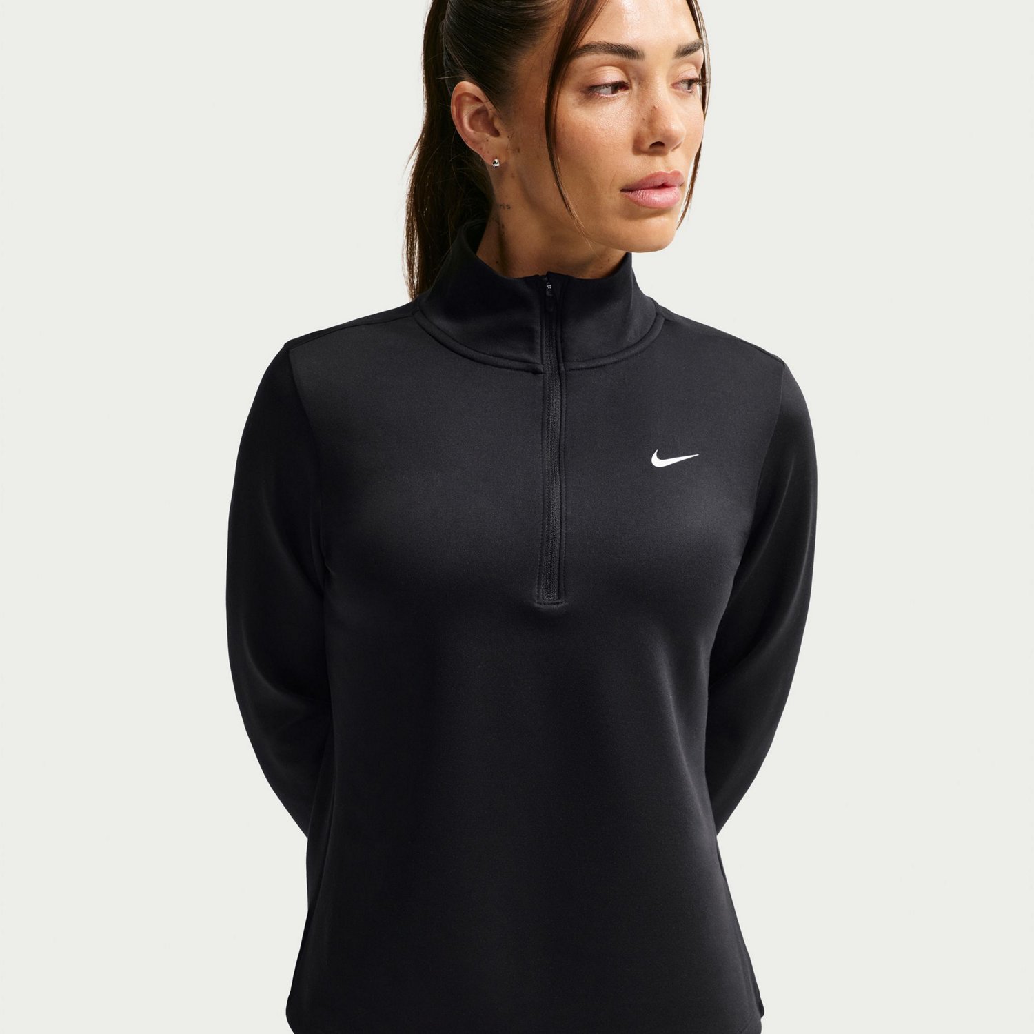 Nike Women's One Therma-Fit 1/2 Zip Mid Layer Top - view number 3