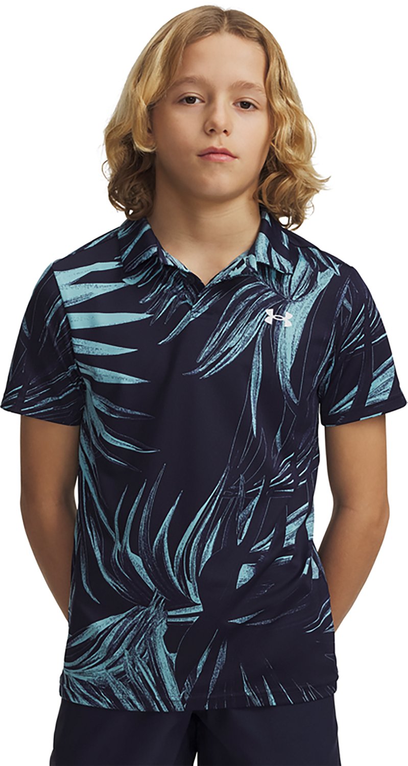 Under Armour Boys' Matchplay Print Polo Shirt
