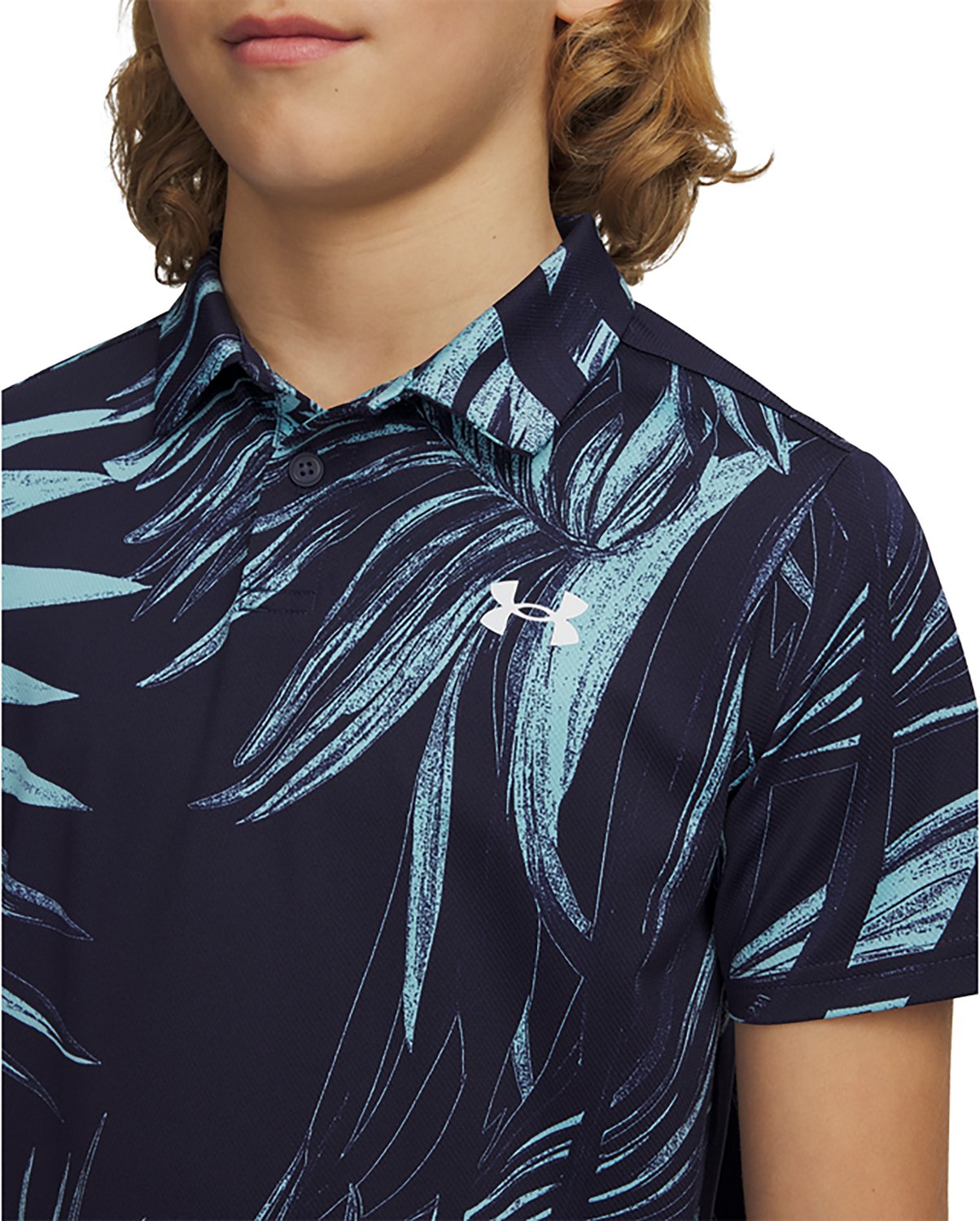 Under Armour Boys' Matchplay Print Polo Shirt - view number 3