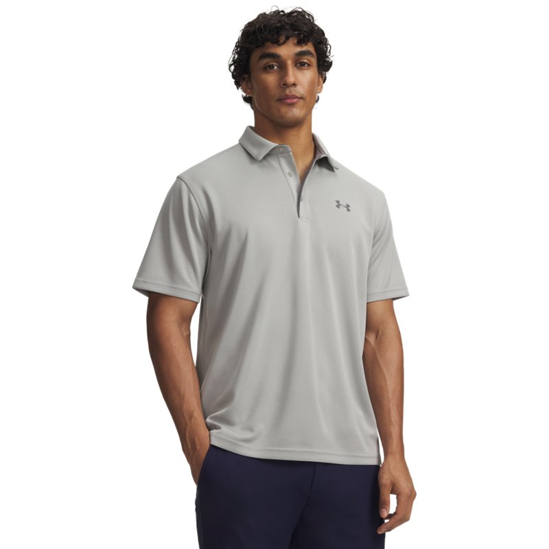 Under Armour Men's Tech Polo T-Shirt - Titanium/Graphite