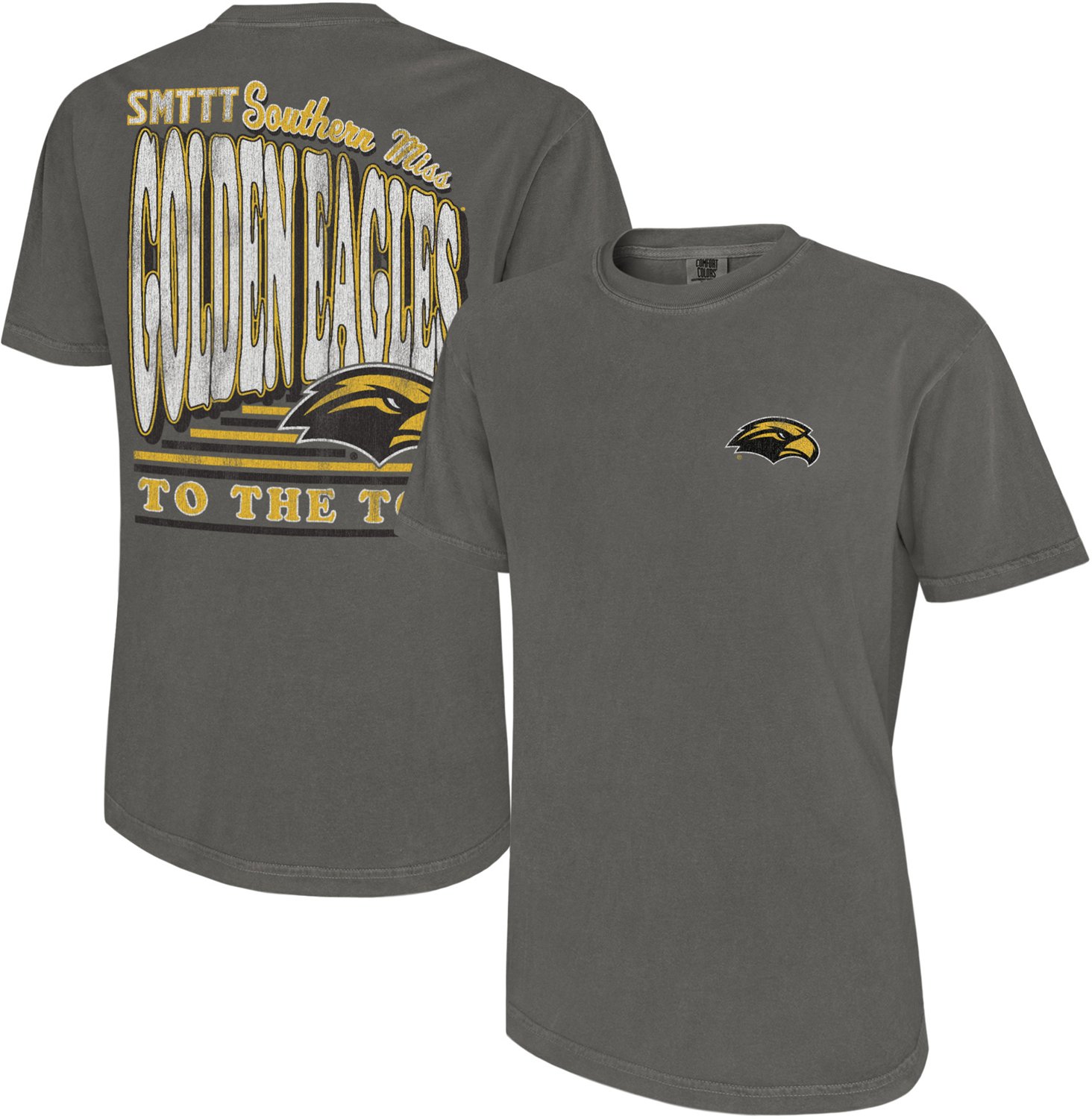 Comfort Colors Men's University of Southern Mississippi To The Top Bubble Letters Short Sleeve T-Shirt - view number 3