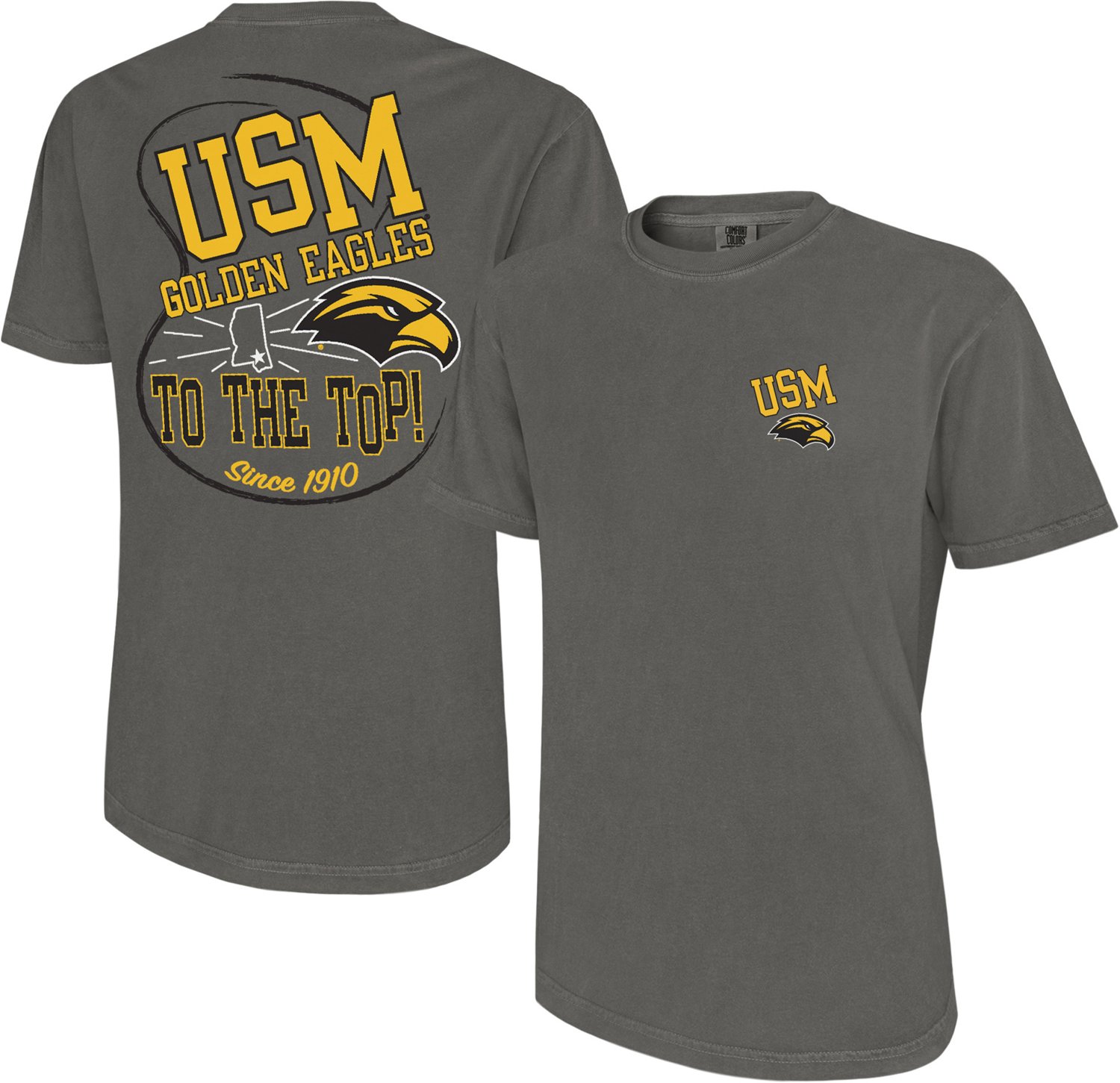 Comfort Colors Men's University of Southern Mississippi Mascot Loop Short Sleeve T-Shirt - view number 3