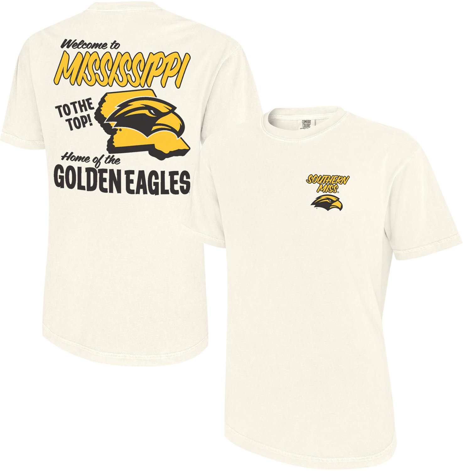 Comfort Colors Men's University of Southern Mississippi Welcome to Mississippi Short Sleeve T-Shirt - view number 3