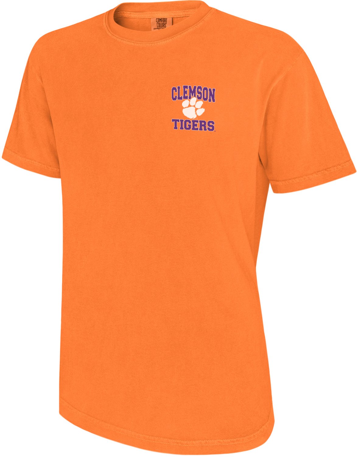 WILDCAT RETRO Men's Clemson University Mantra Paw Comfort Colors T-shirt - view number 2