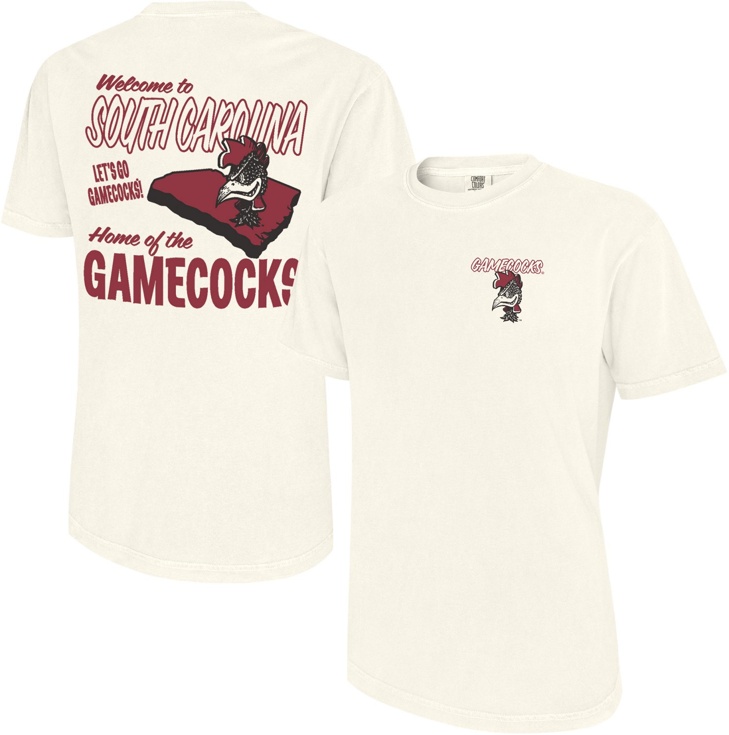 WILDCAT RETRO Men's University of South Carolina Welcome to South Carolina Comfort Colors T-shirt - view number 3