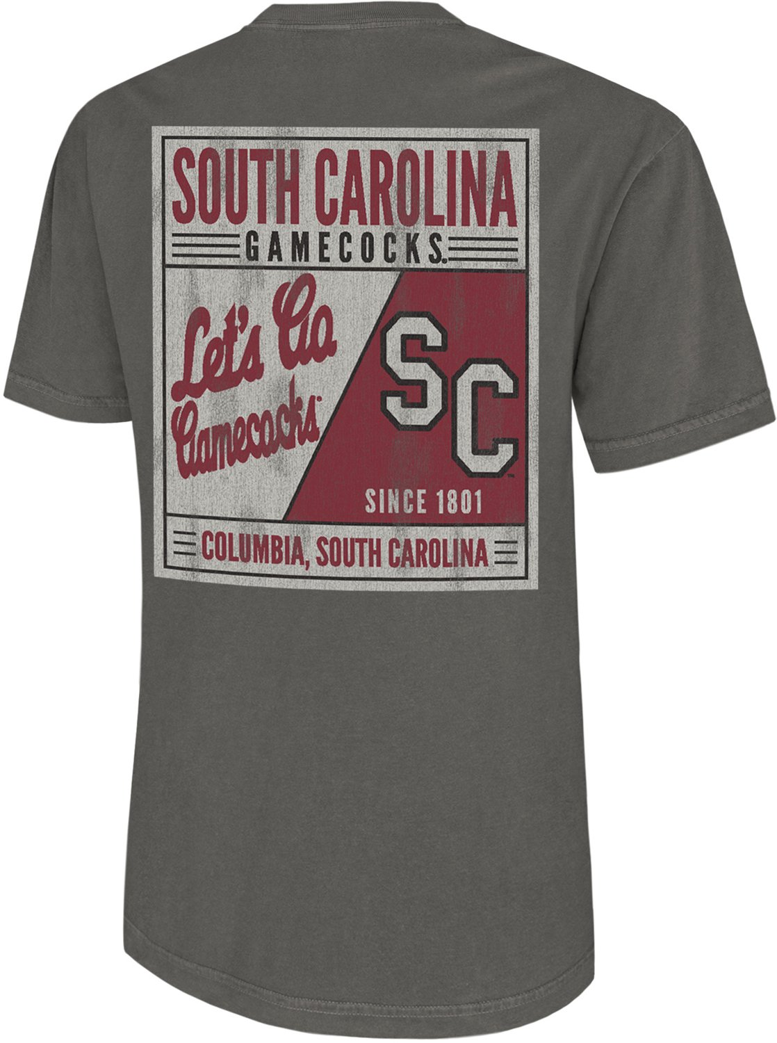 Comfort Colors Men's University of South Carolina Let's Go Gamecocks Stamp Short Sleeve T-Shirt