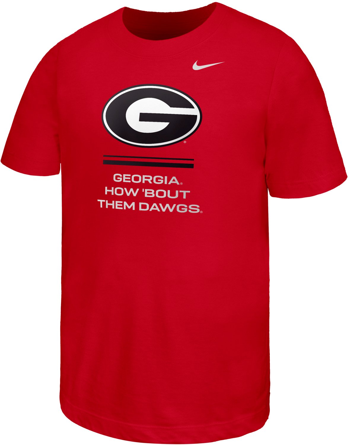 Nike Boys' Georgia Oversized Logo Core Cotton Short Sleeve T-shirt
