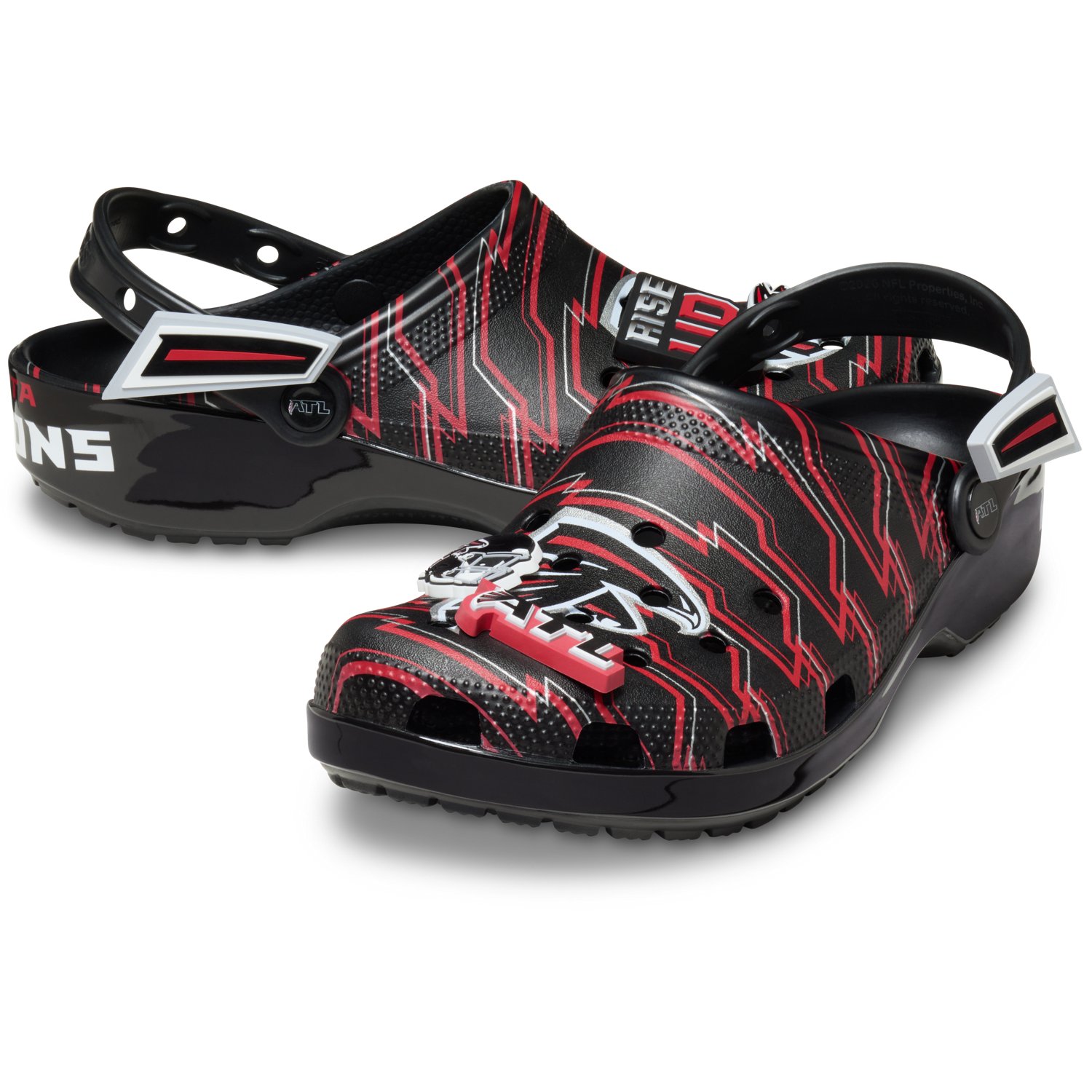 Crocs Adults' Atlanta Falcons Classic Clogs - view number 3