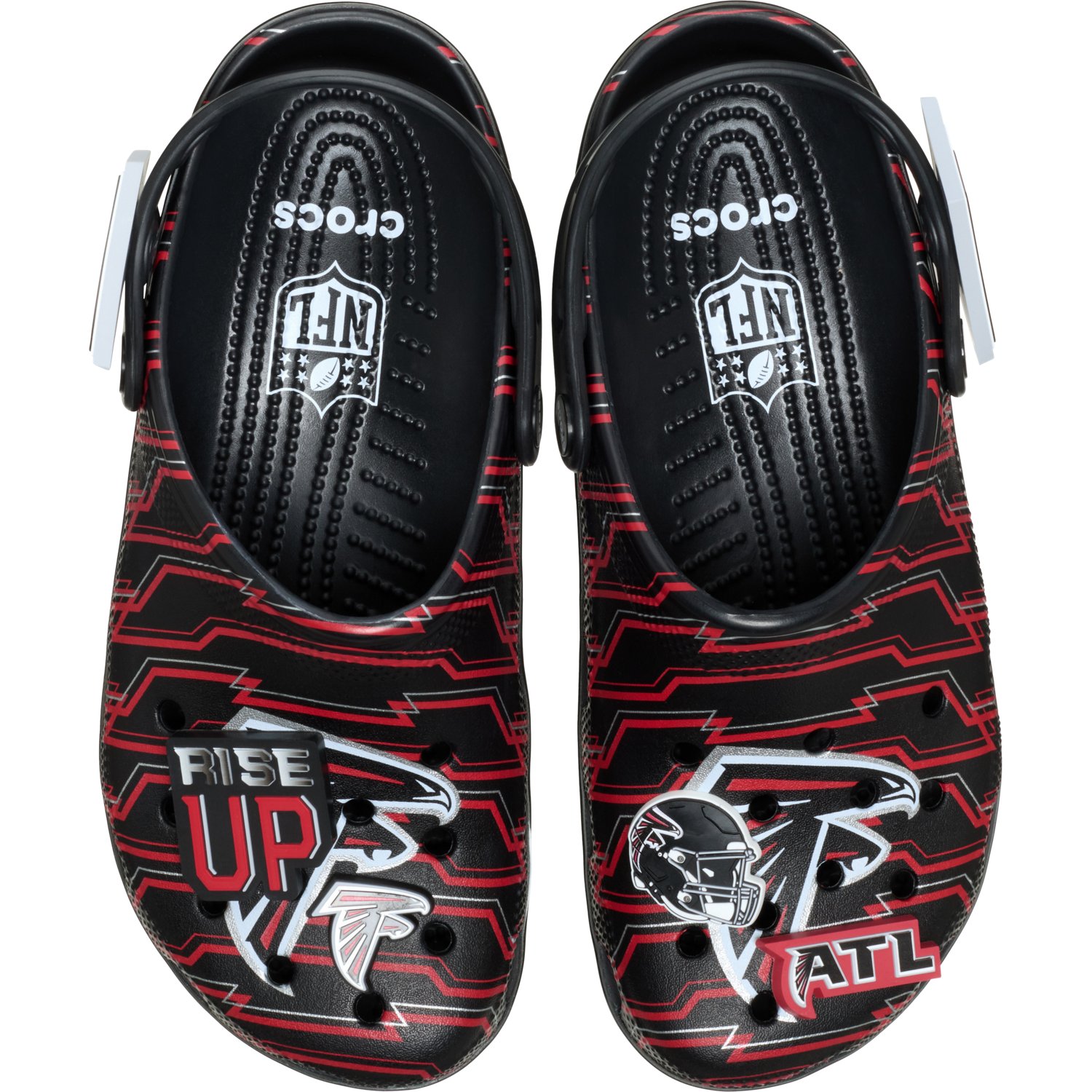 Crocs Adults' Atlanta Falcons Classic Clogs - view number 4