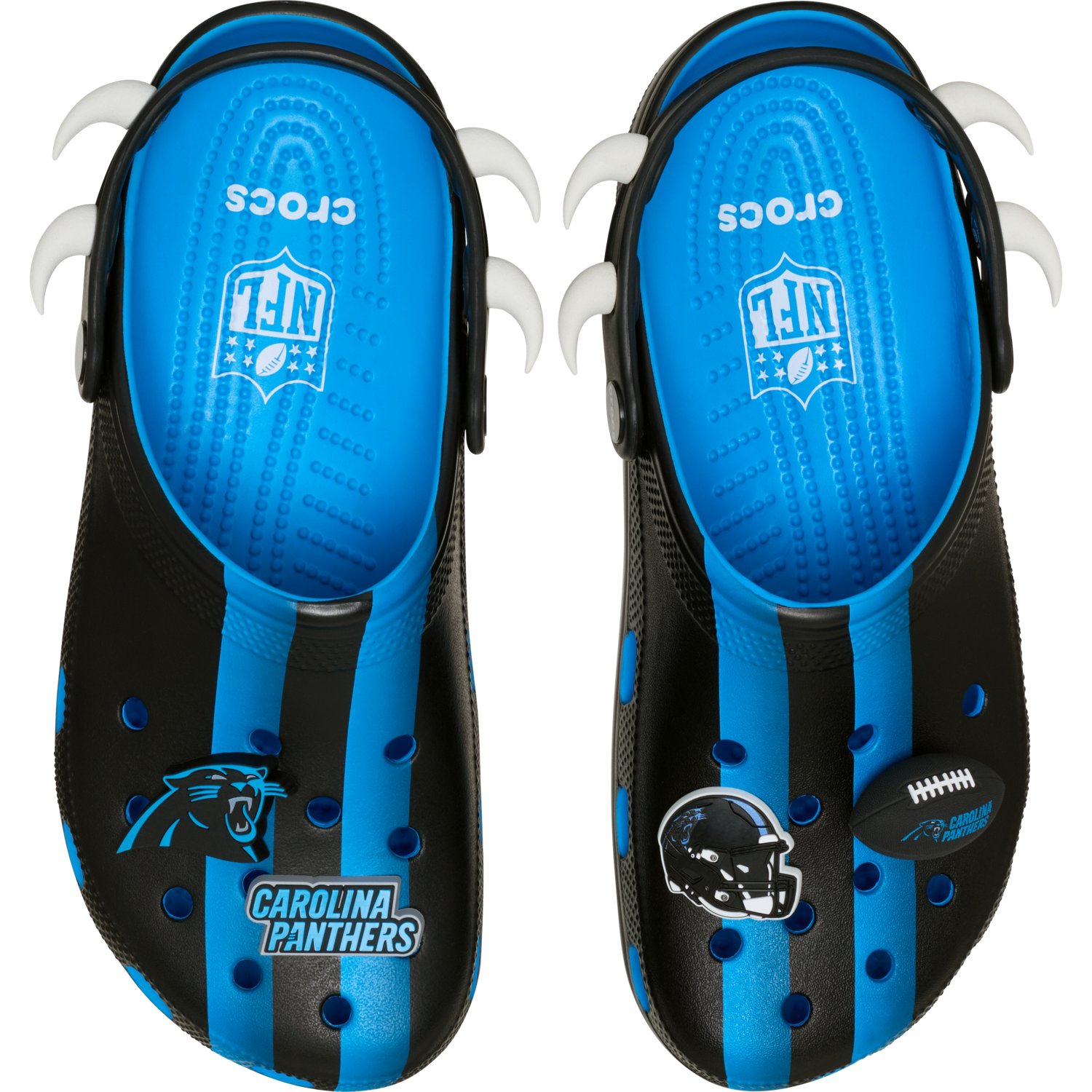 Crocs Adults' Carolina Panthers Classic Clogs - view number 4