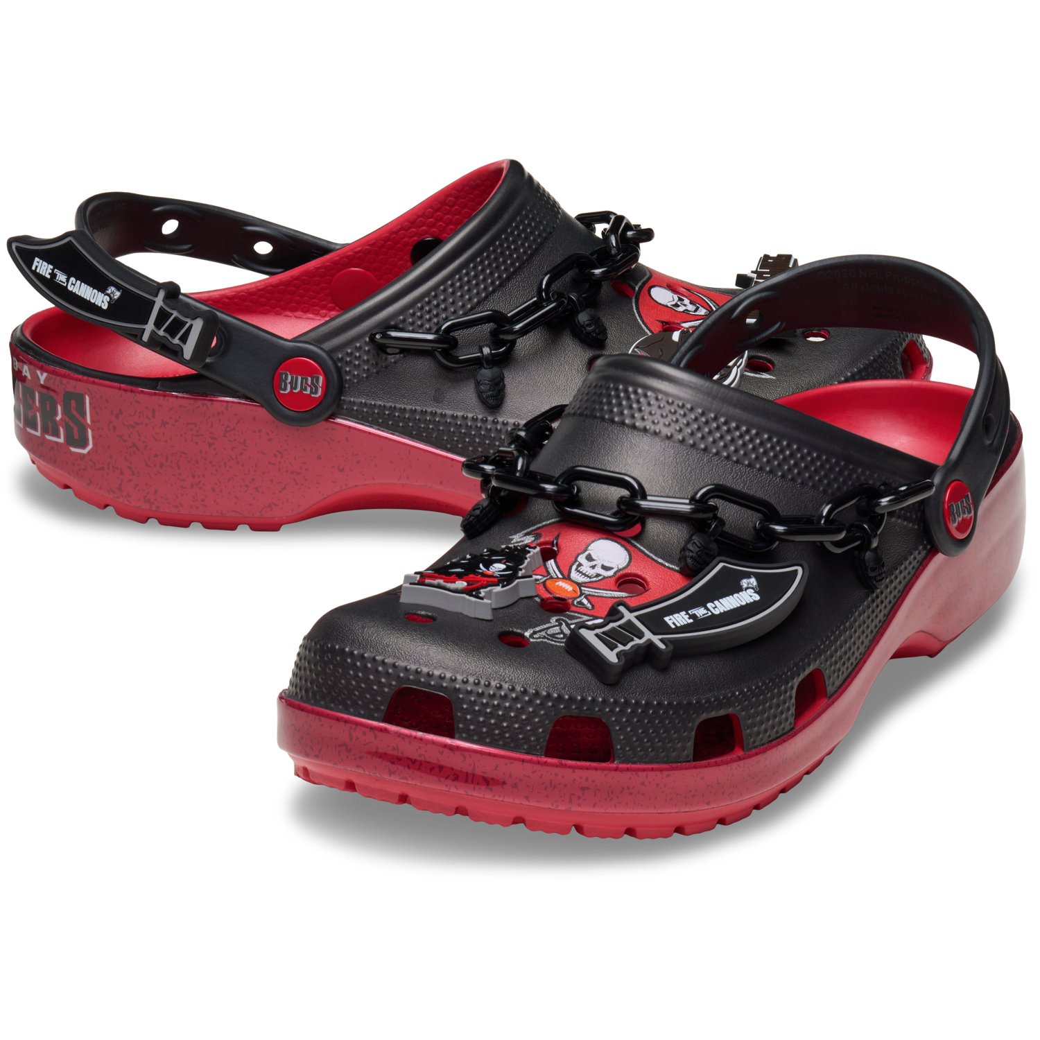 Crocs Adults' Tampa Bay Buccaneers Classic Clogs
