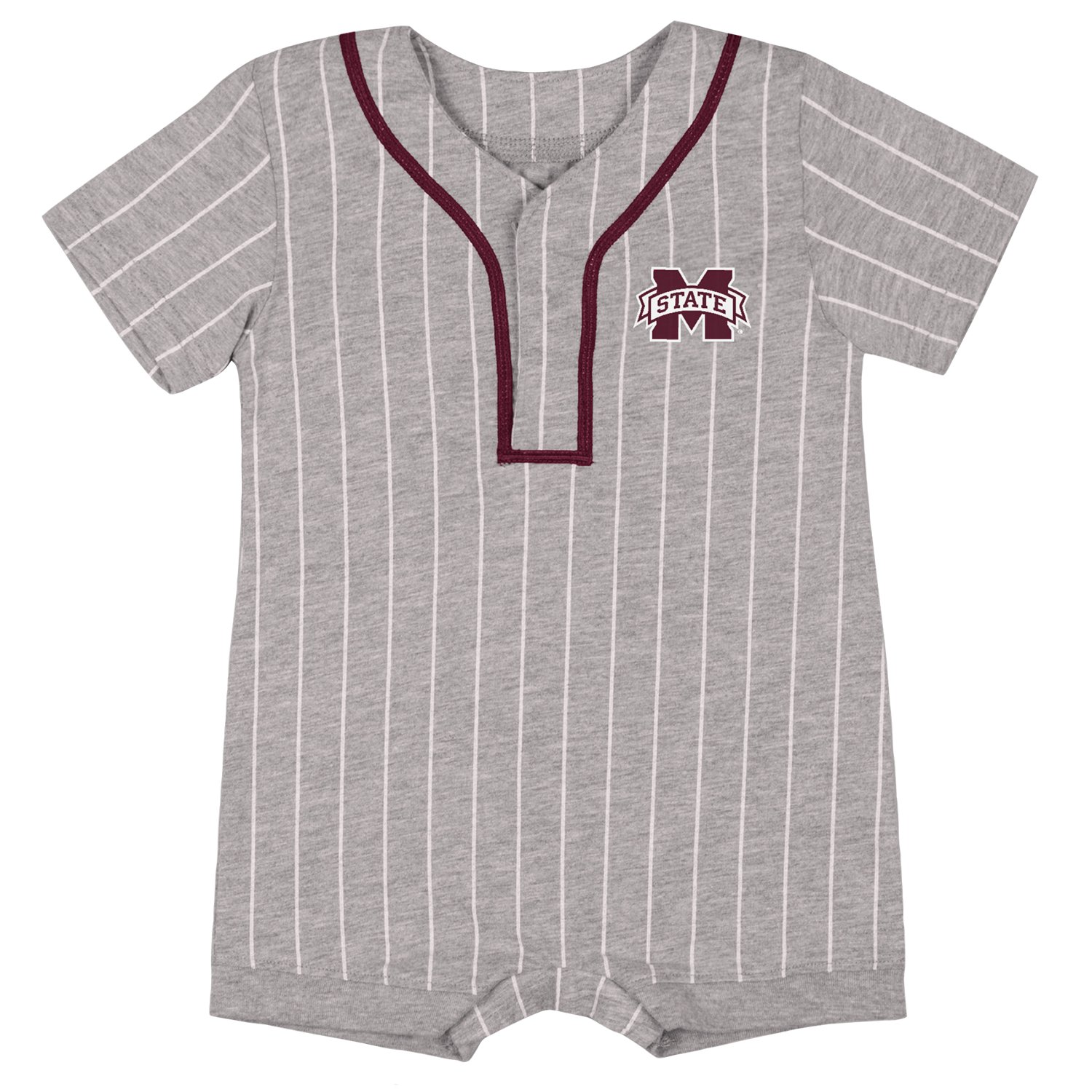 Colosseum Athletics Infants' Mississippi State University Fire Hawks Baseball Romper