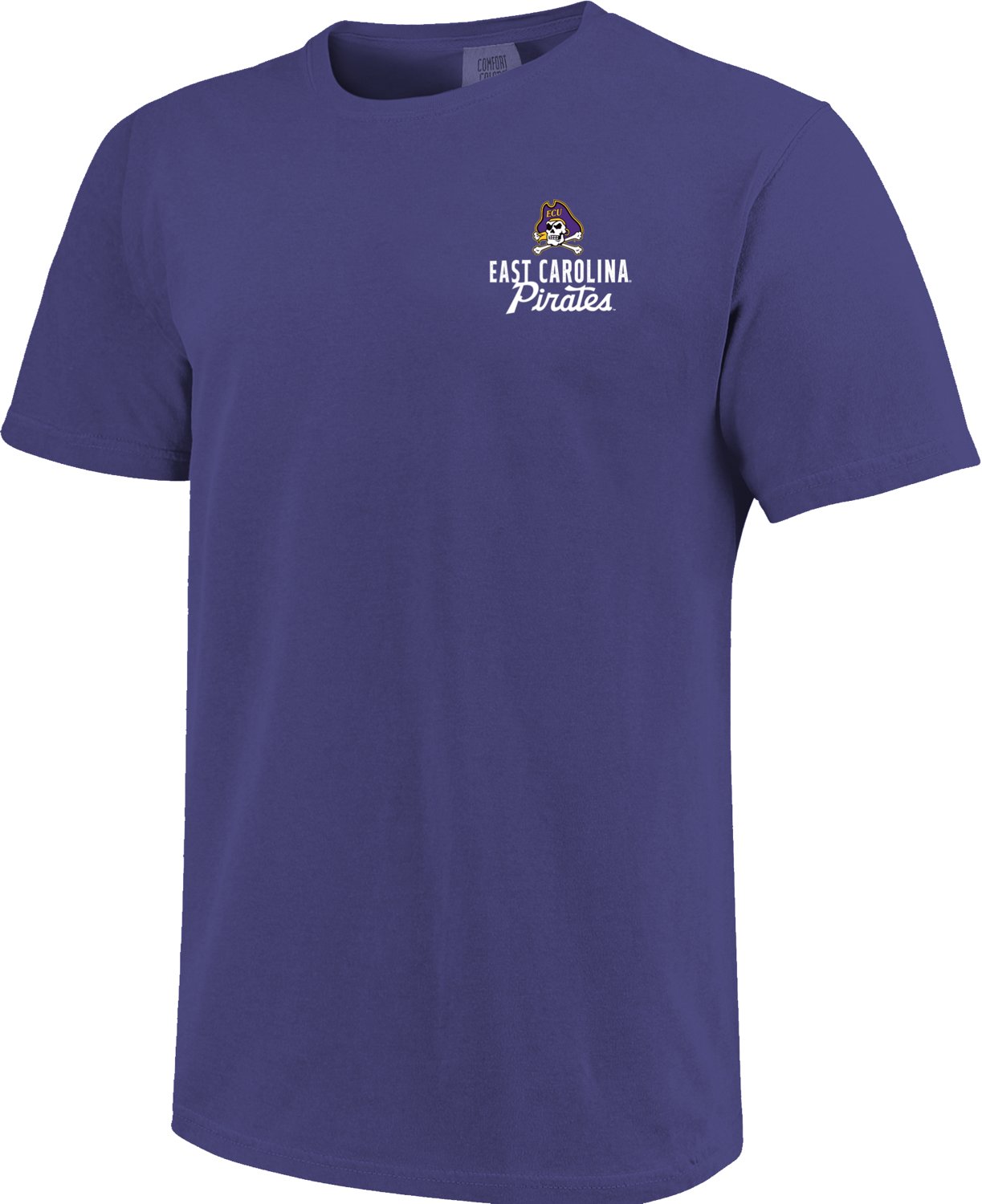 Image One Men's East Carolina University Mascot Overlay Script Front Graphic T-shirt