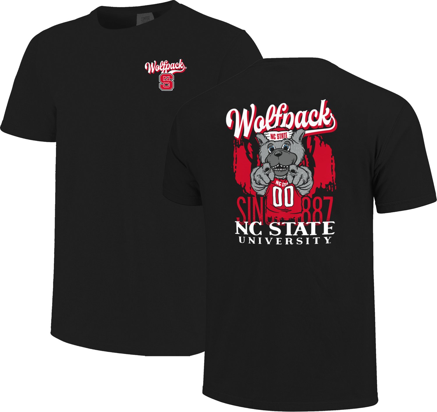 Image One Men's North Carolina State University Mascot Strut Graphic T-shirt - view number 3