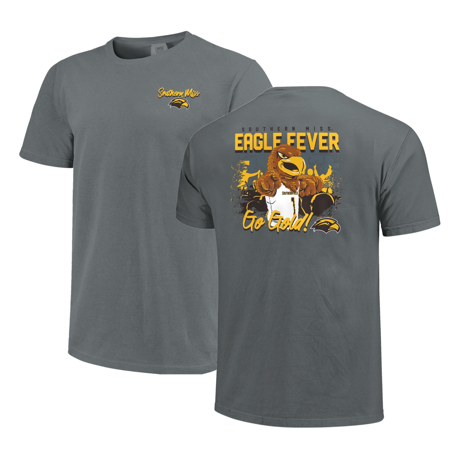 Image One Men's University of Southern Mississippi Mascot Walk Road Graphic T-shirt - view number 3