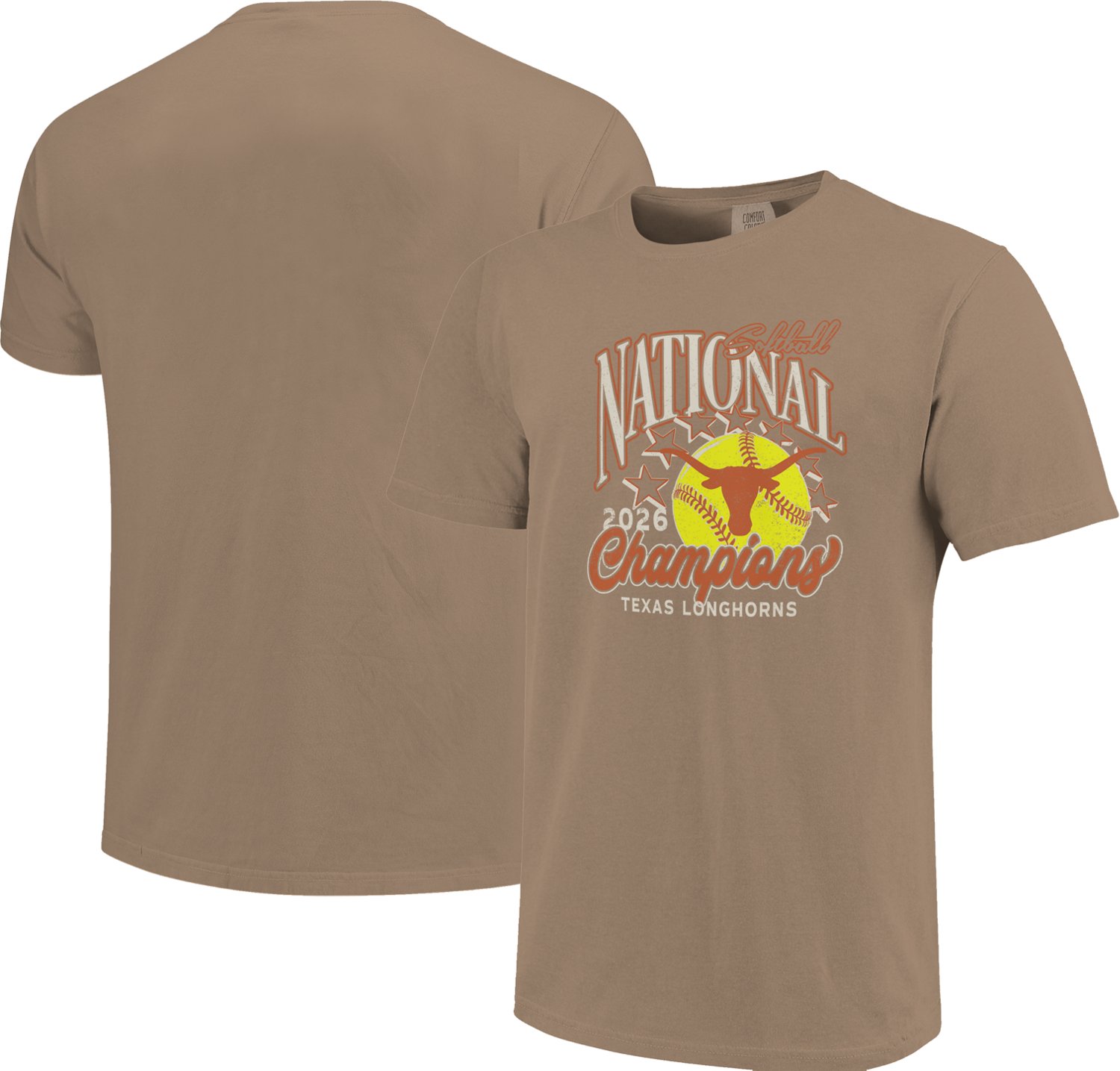 Image One Women's University of Texas 2026 WCWS National Champs Stars Graphic T-shirt - view number 3