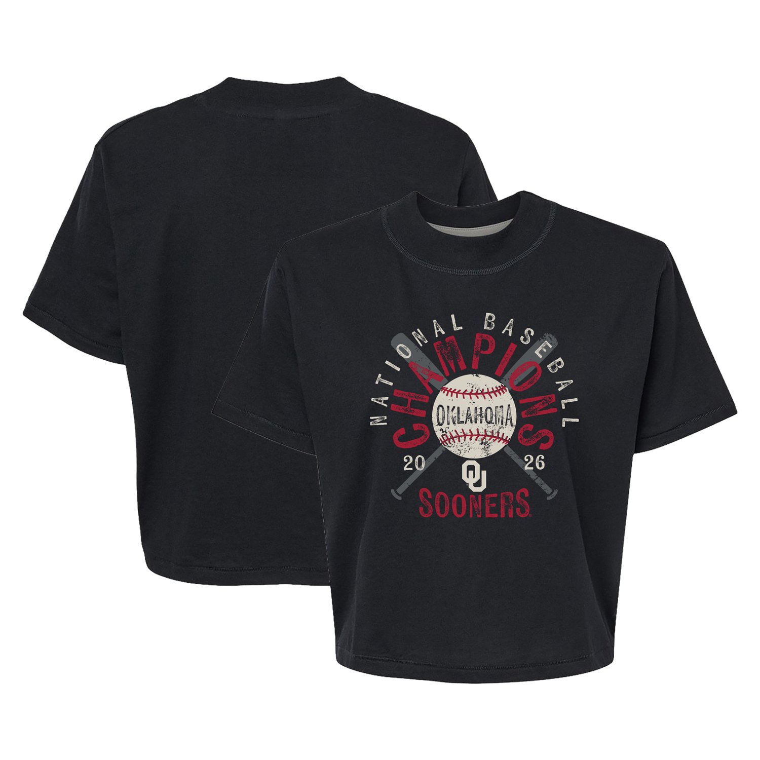 Image One Women's University of Oklahoma 2026 CWS National Champs Mascot Graphic T-shirt - view number 3