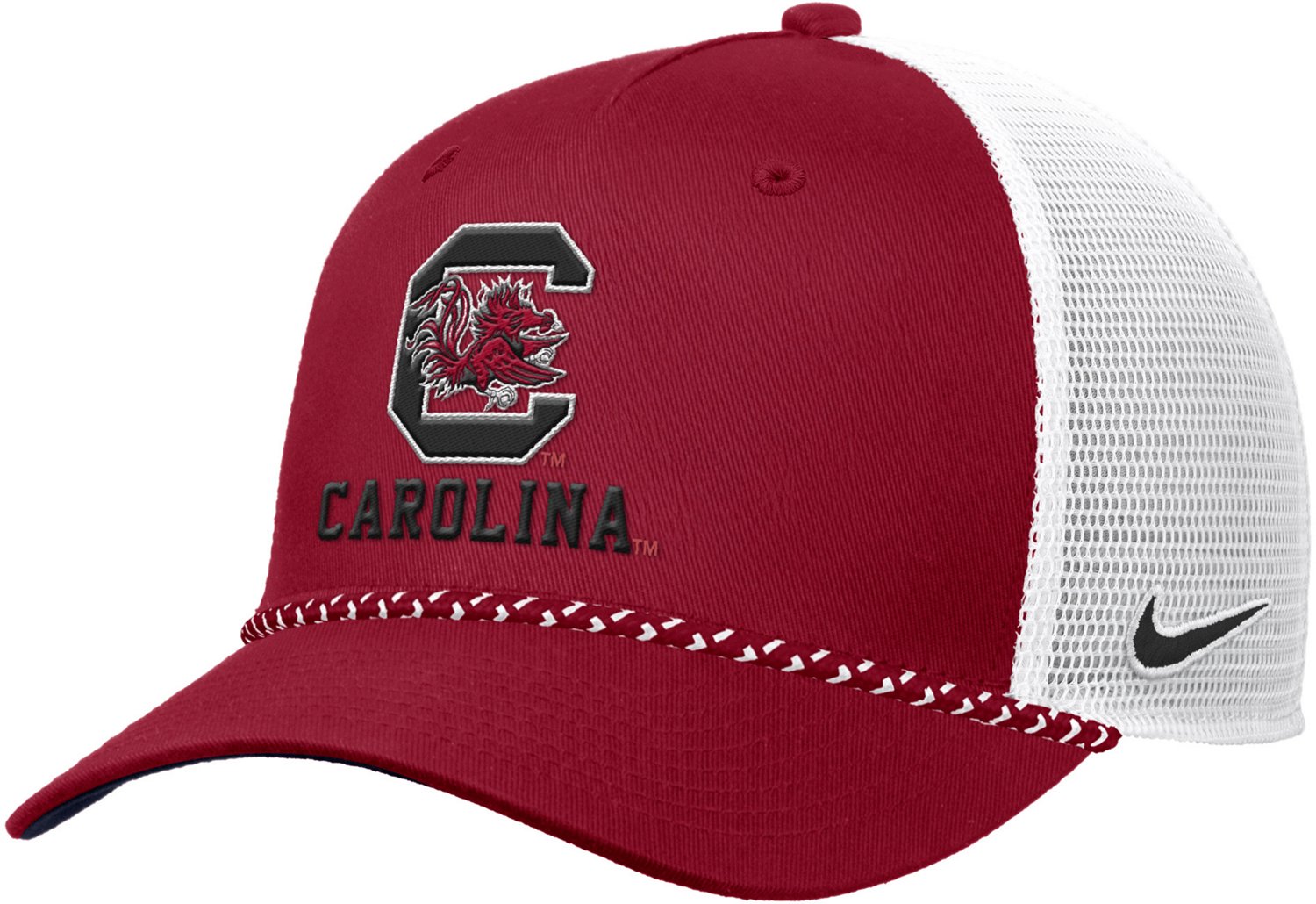 Nike Adults' South Carolina Rise Dri-FIT Wool Visor Rope Meshback Cap