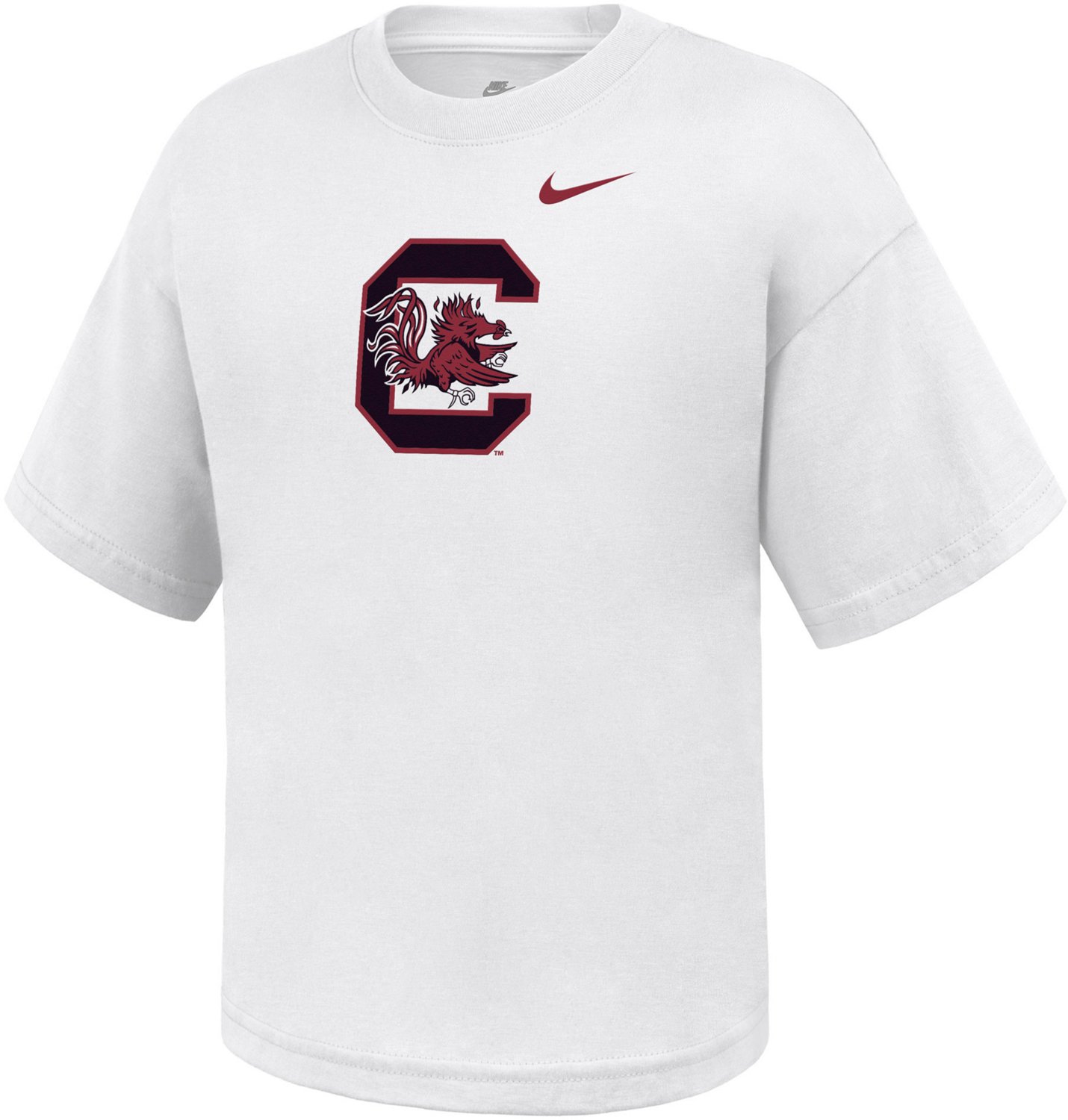 Nike Girls' South Carolina Primary Logo Boxy Short Sleeve T-shirt