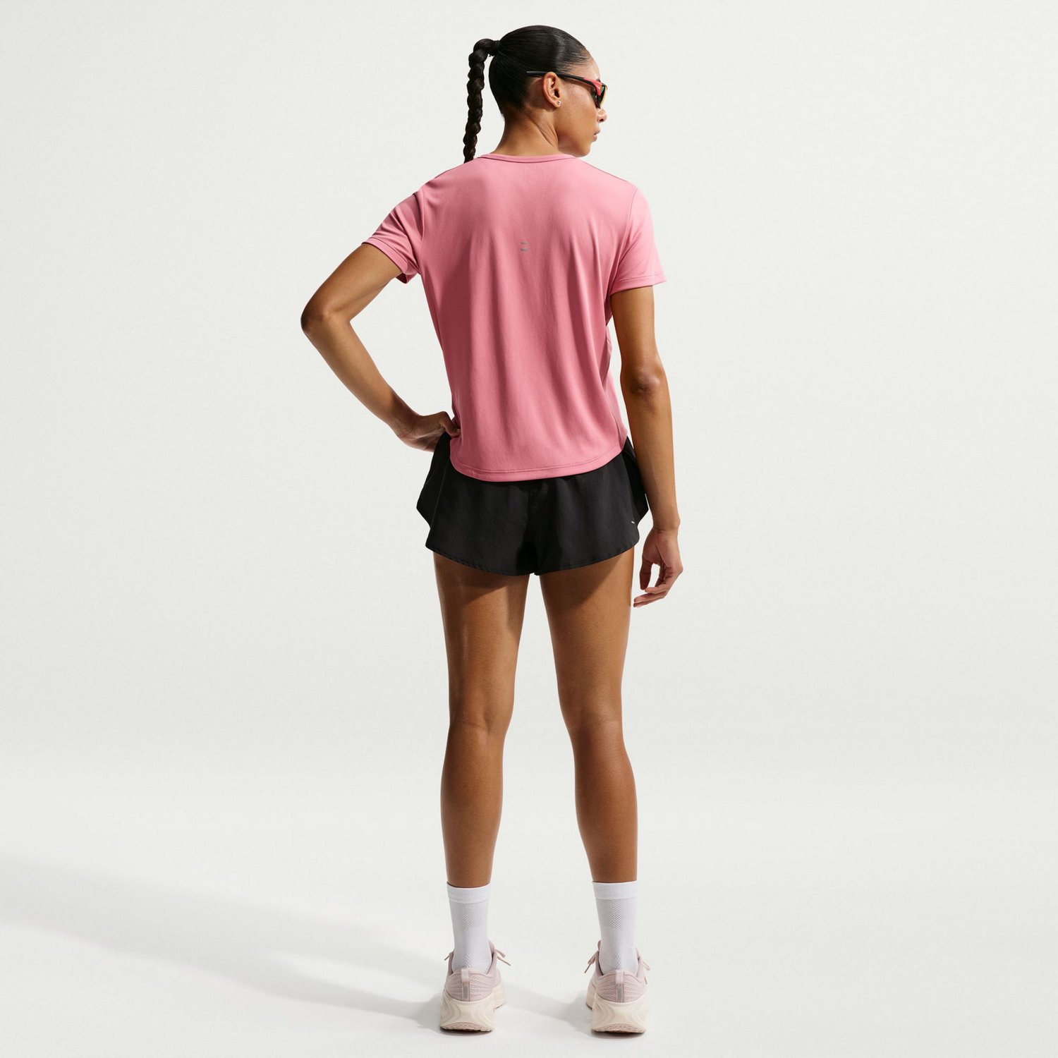 Nike Women's Flow Mid Rise Dri-FIT Athletic Training Shorts