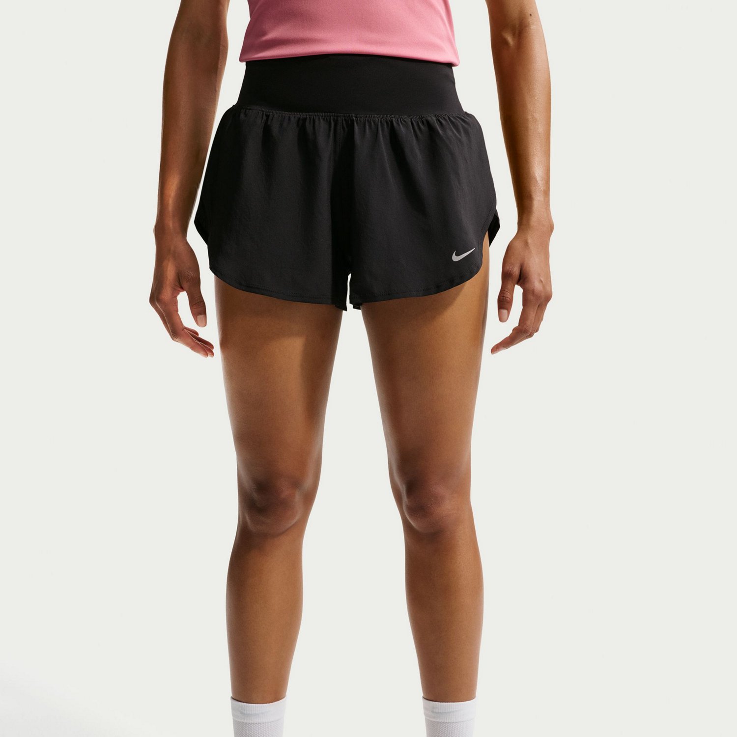 Nike Women's Flow Mid Rise Dri-FIT Athletic Training Shorts