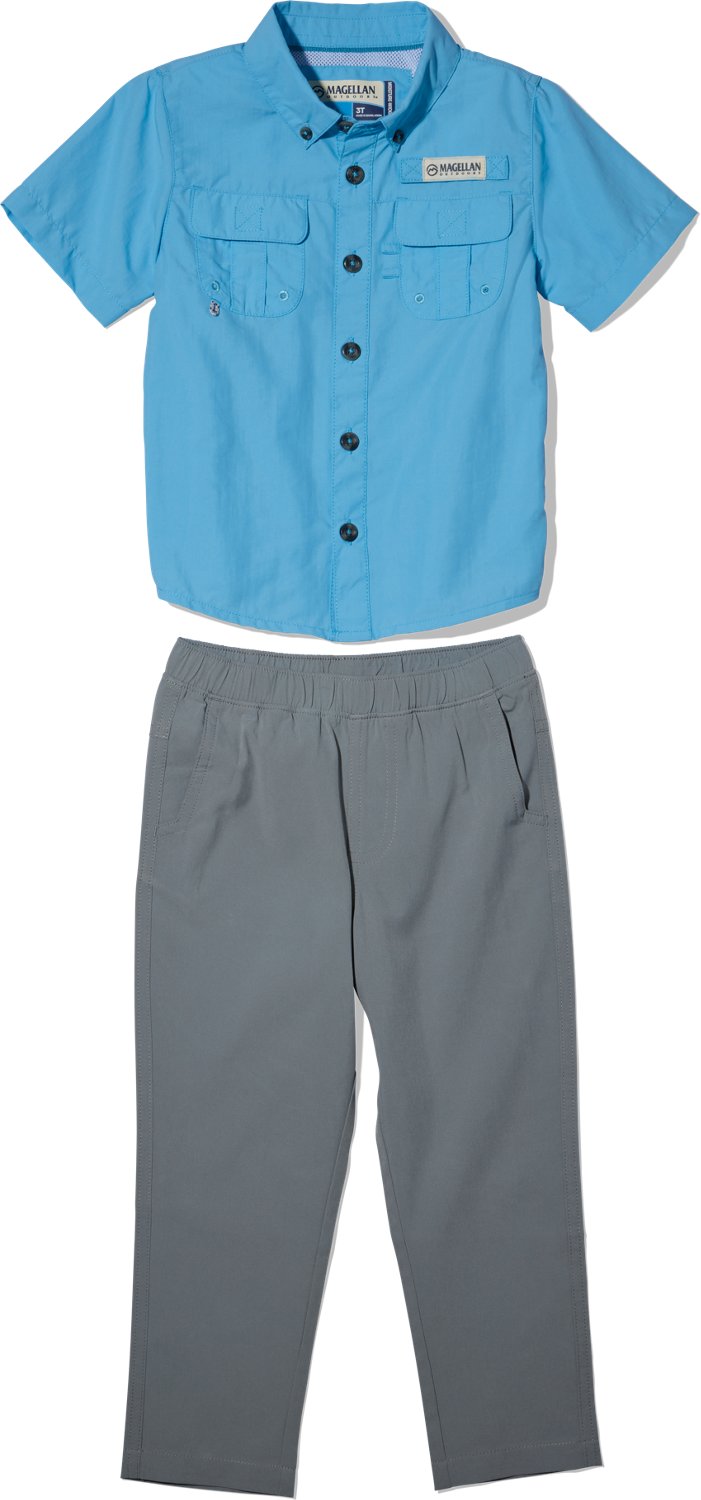 Magellan Boys' Laguna Madre Short Sleeve Pant Set