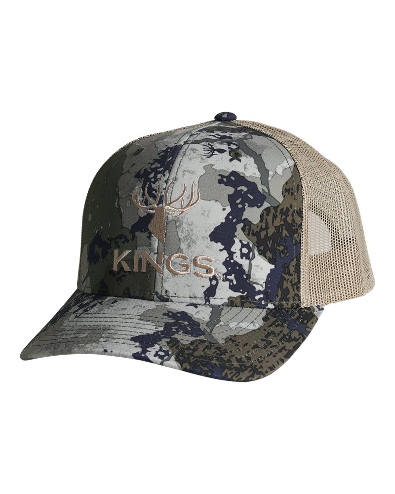King's Camo Richardson Camo Logo Snapback Trucker Cap