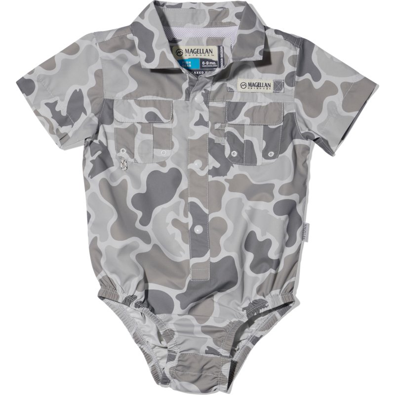 Magellan Outdoors Infant Boys' Laguna Camo Short Sleeve Onesie