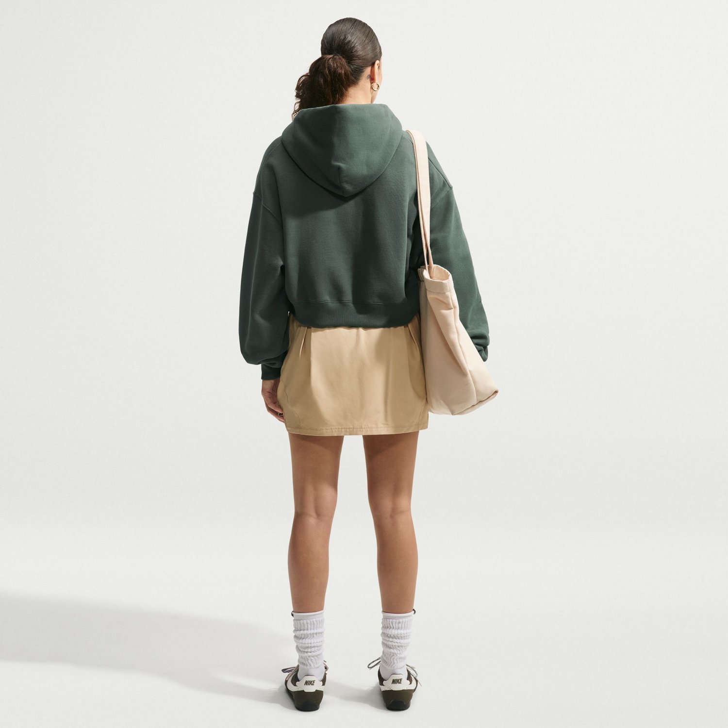 Nike Women's Sportswear Phoenix Fleece Oversized Cropped Full-Zip Hoodie - view number 2