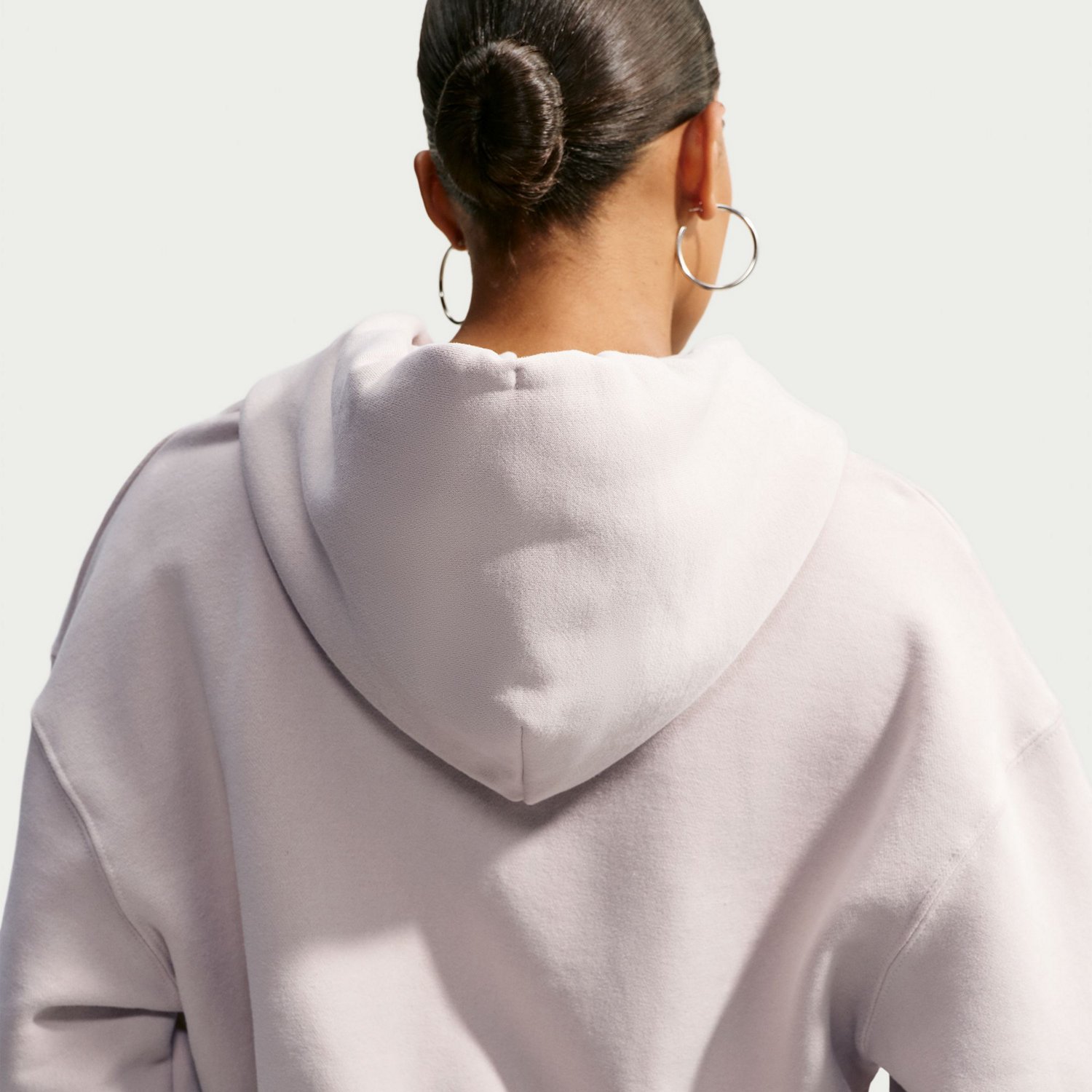 Nike Women's Sportswear Studio Fleece Oversized Cropped Full-Zip Hoodie - view number 4