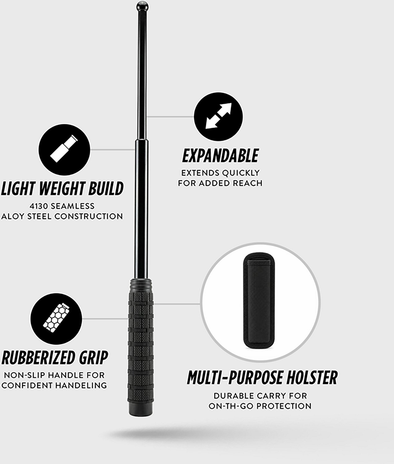 Guard Dog Security Tactical Heavy Duty Steel Baton 21 in. - view number 3