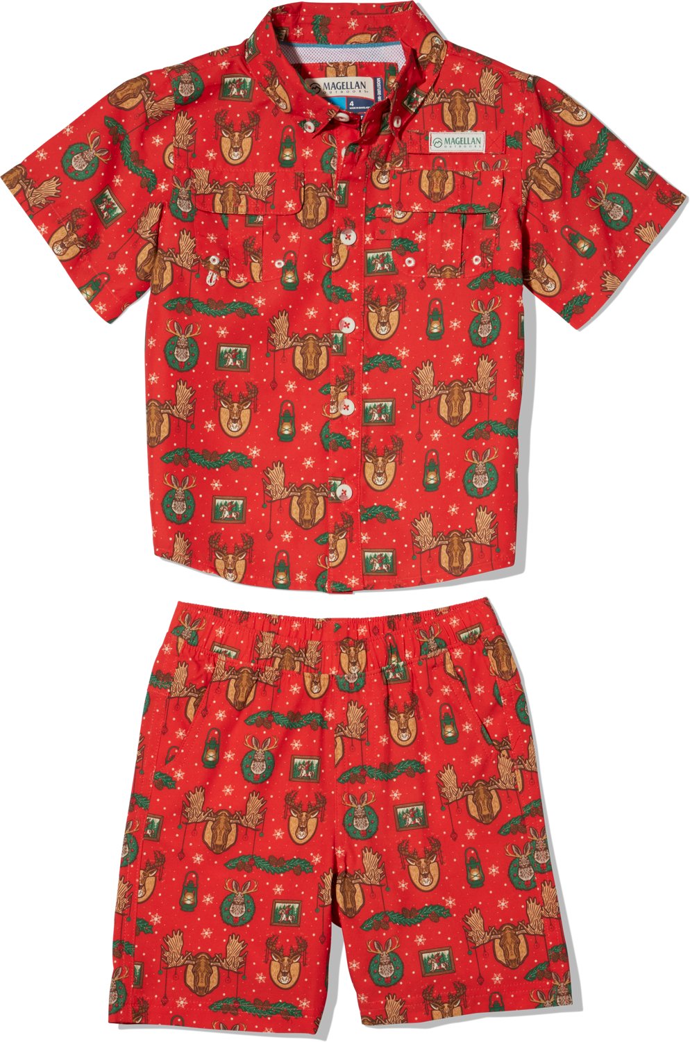 Magellan Outdoors Boys' Preschool Laguna Madre Holiday Hunting Short Set