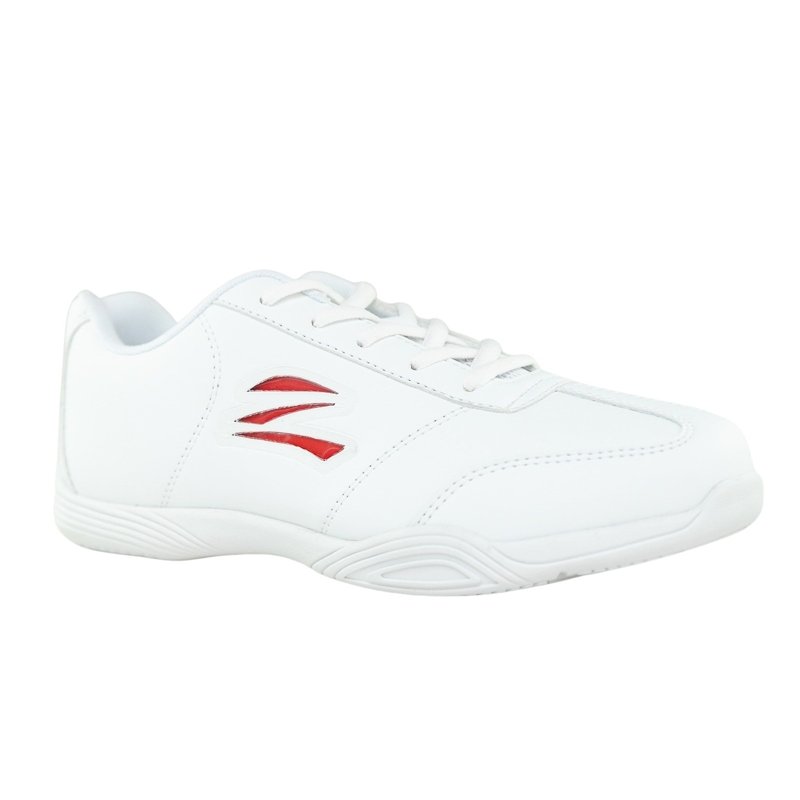 zephz Youth Butterfly Cheerleading Shoes, Size 2, White/White