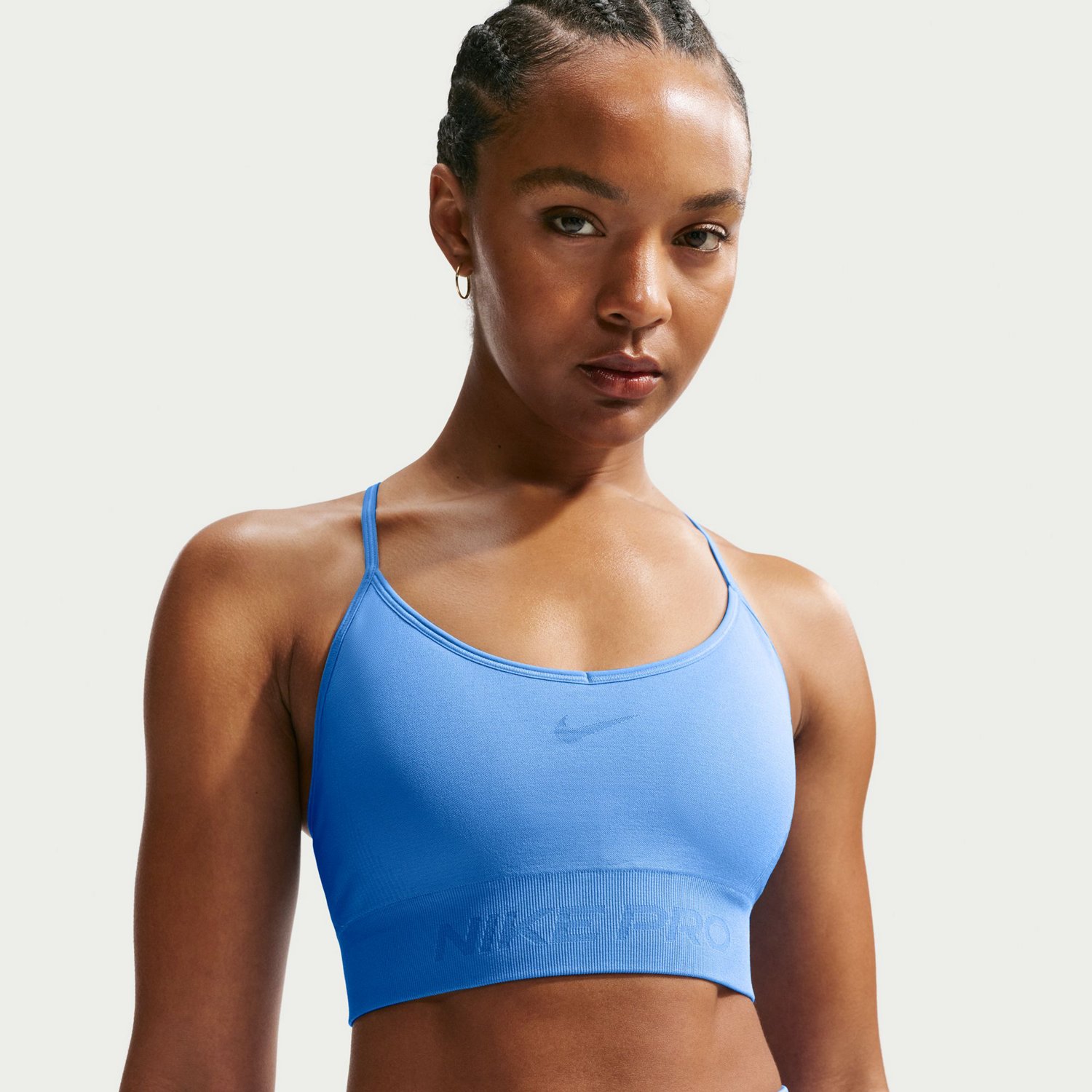 Nike Women's Nike Pro Dri-FIT Seamless Light Support Padded Sports Bra - view number 3