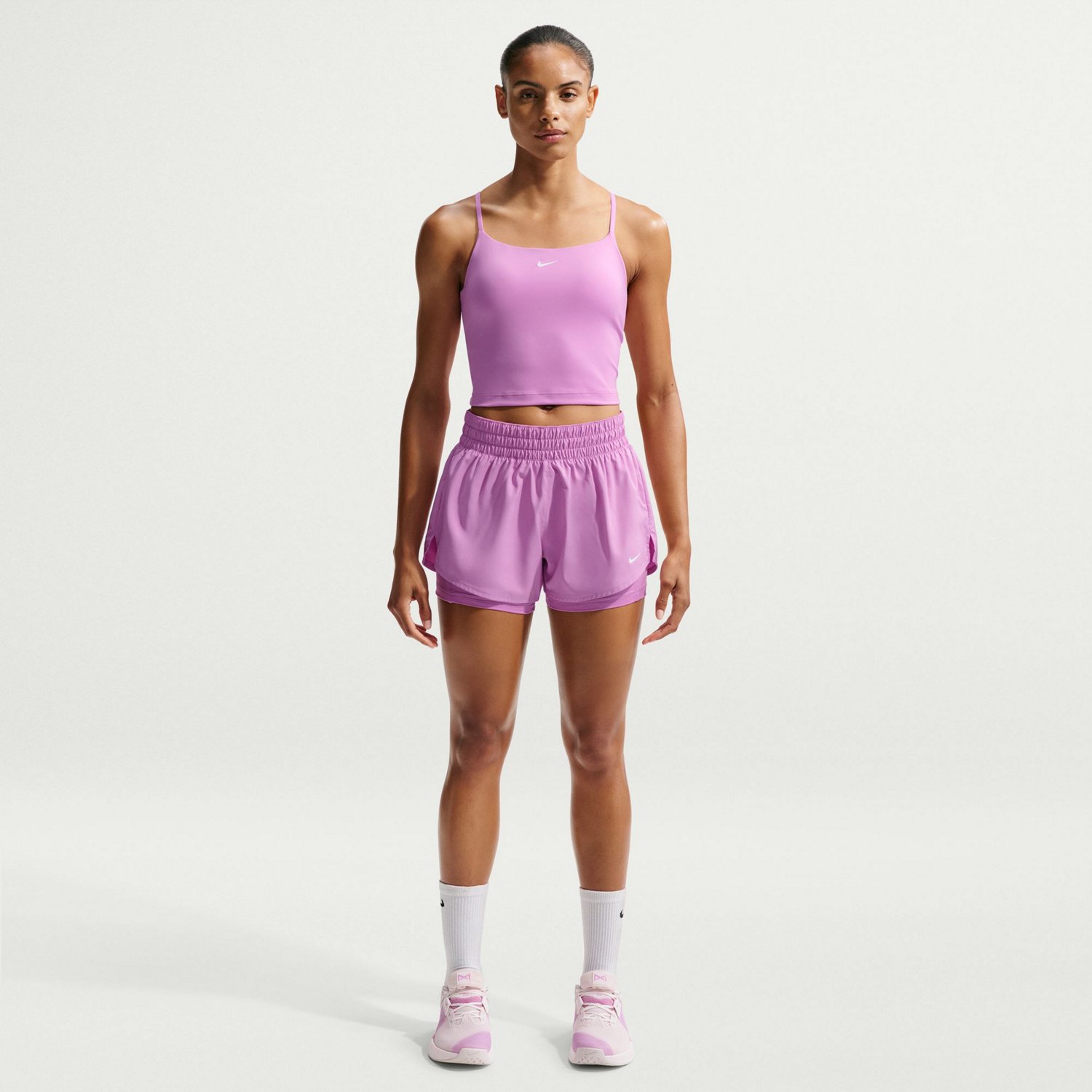 Nike Women's One Medium Support Padded Adjustable Sports Bra Tank Top